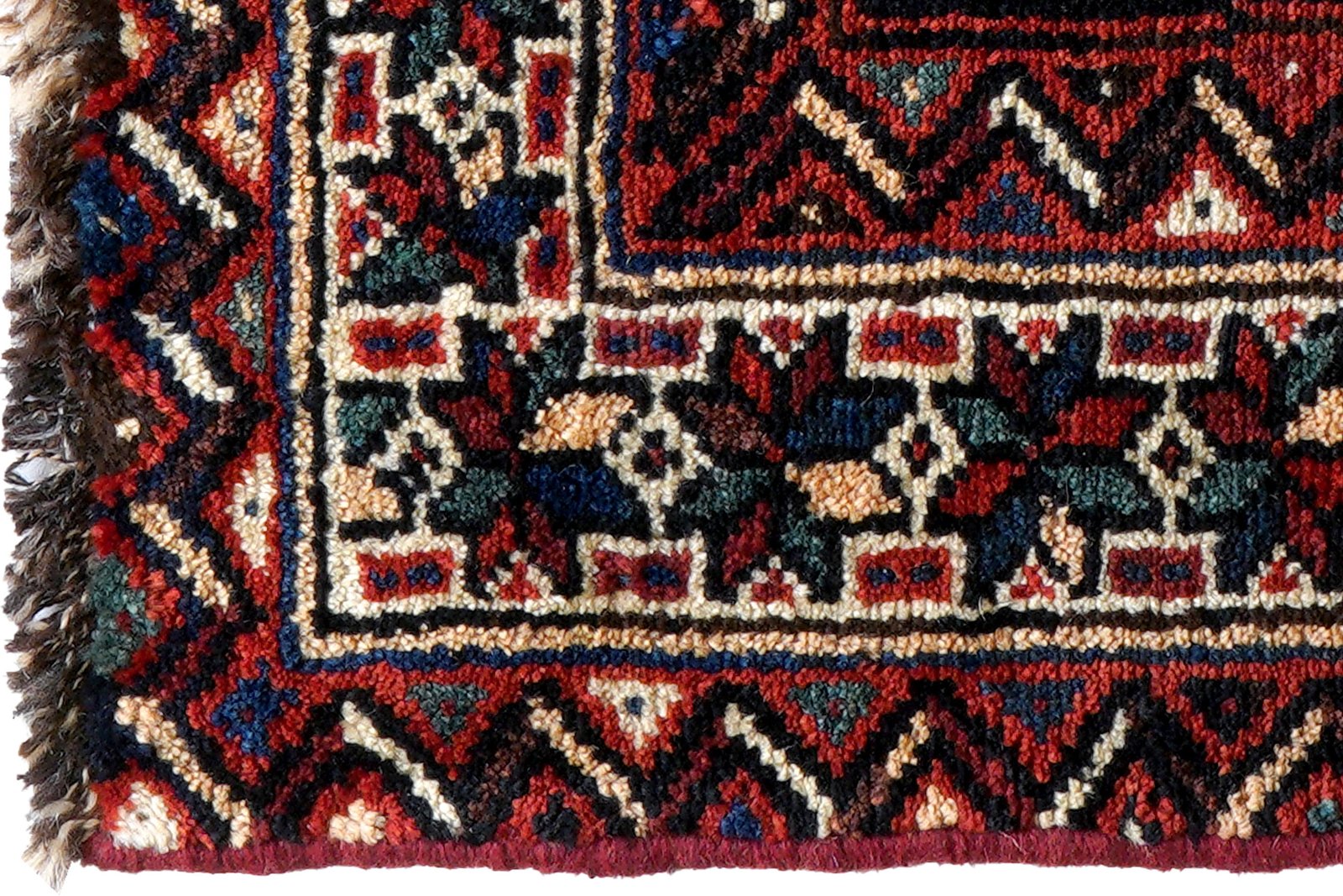 Gashgai — Hand-knotted, 63x57 cm, Blue, 100% Virgin Wool | View 3