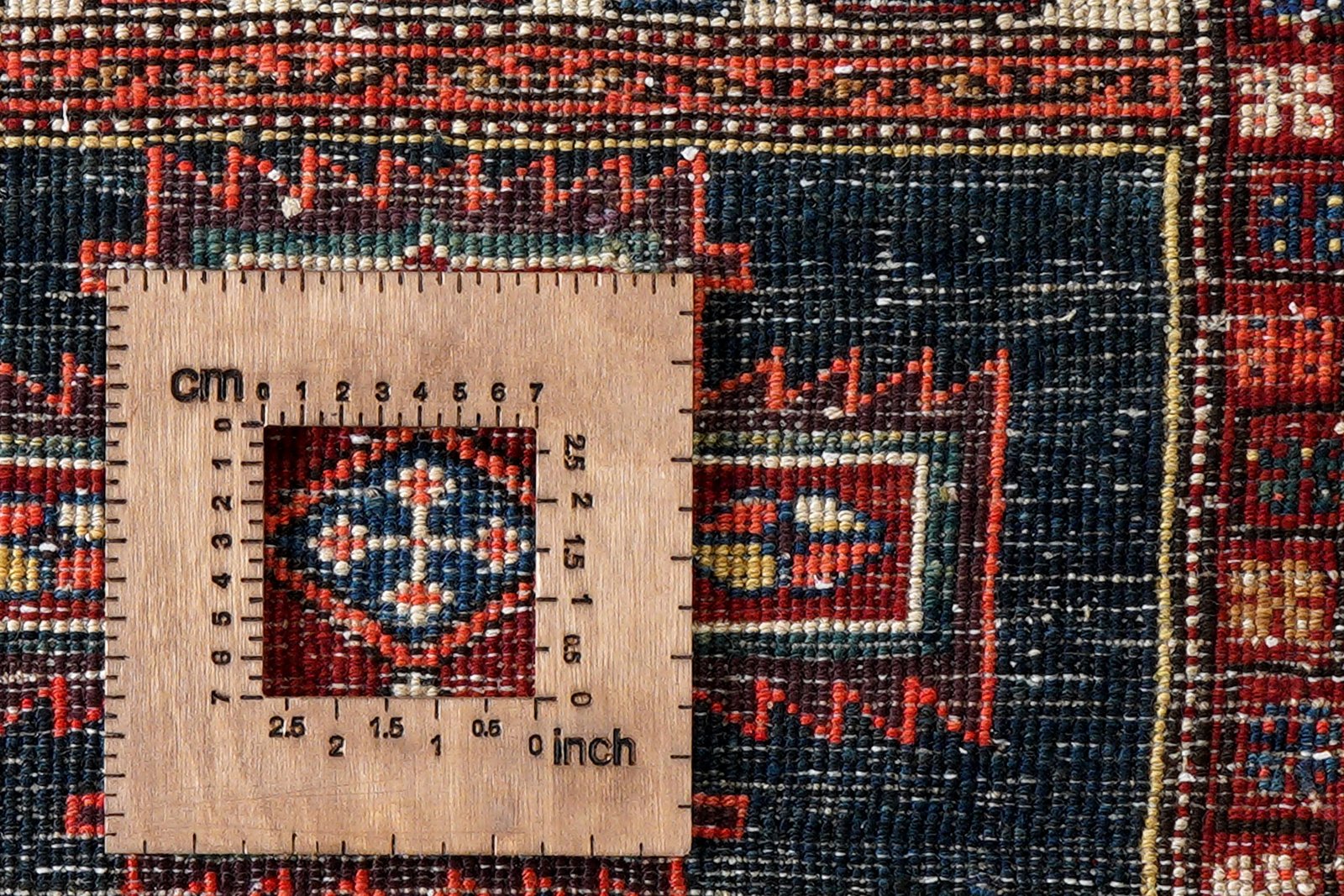 Shahsavan — Hand-knotted, 51x55 cm, Blue, 100% Virgin Wool | View 8