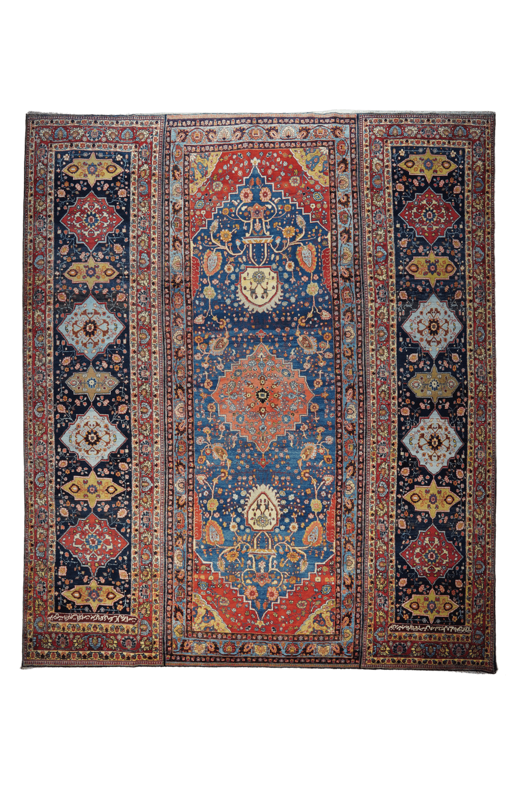 Tabriz — Hand-knotted, 351x410 cm, Beige, 100% Virgin Wool | Main view