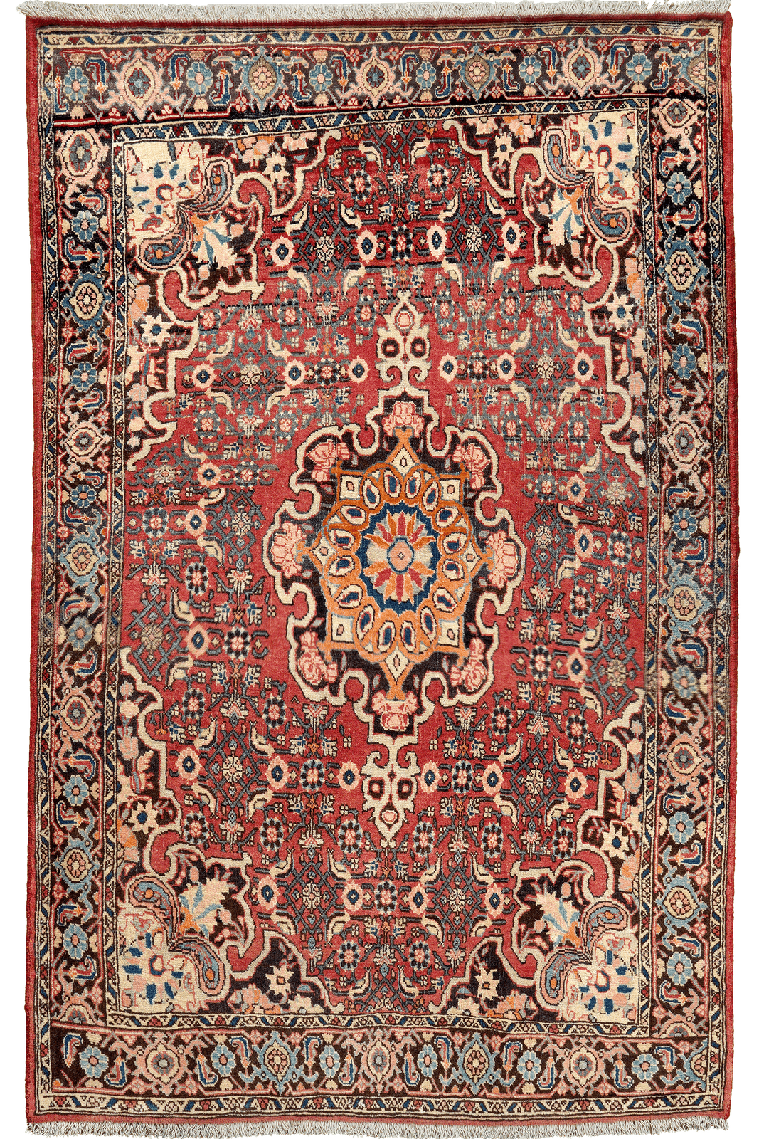 Heritage — Hand-knotted, 107x172 cm, Red, 100% Virgin Wool | Main view