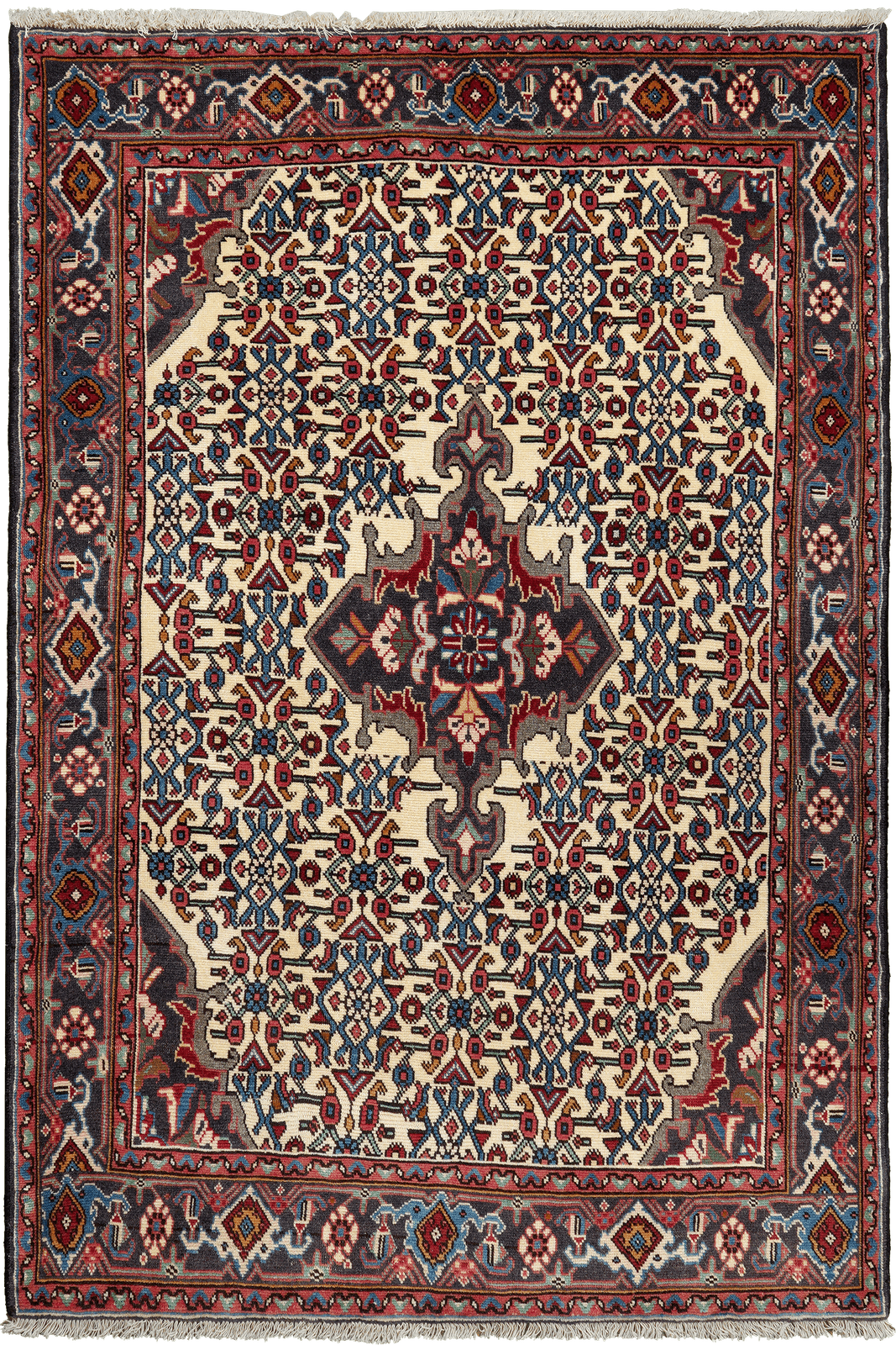 Heritage — Hand-knotted, 101x149 cm, Beige, 100% Virgin Wool | Main view