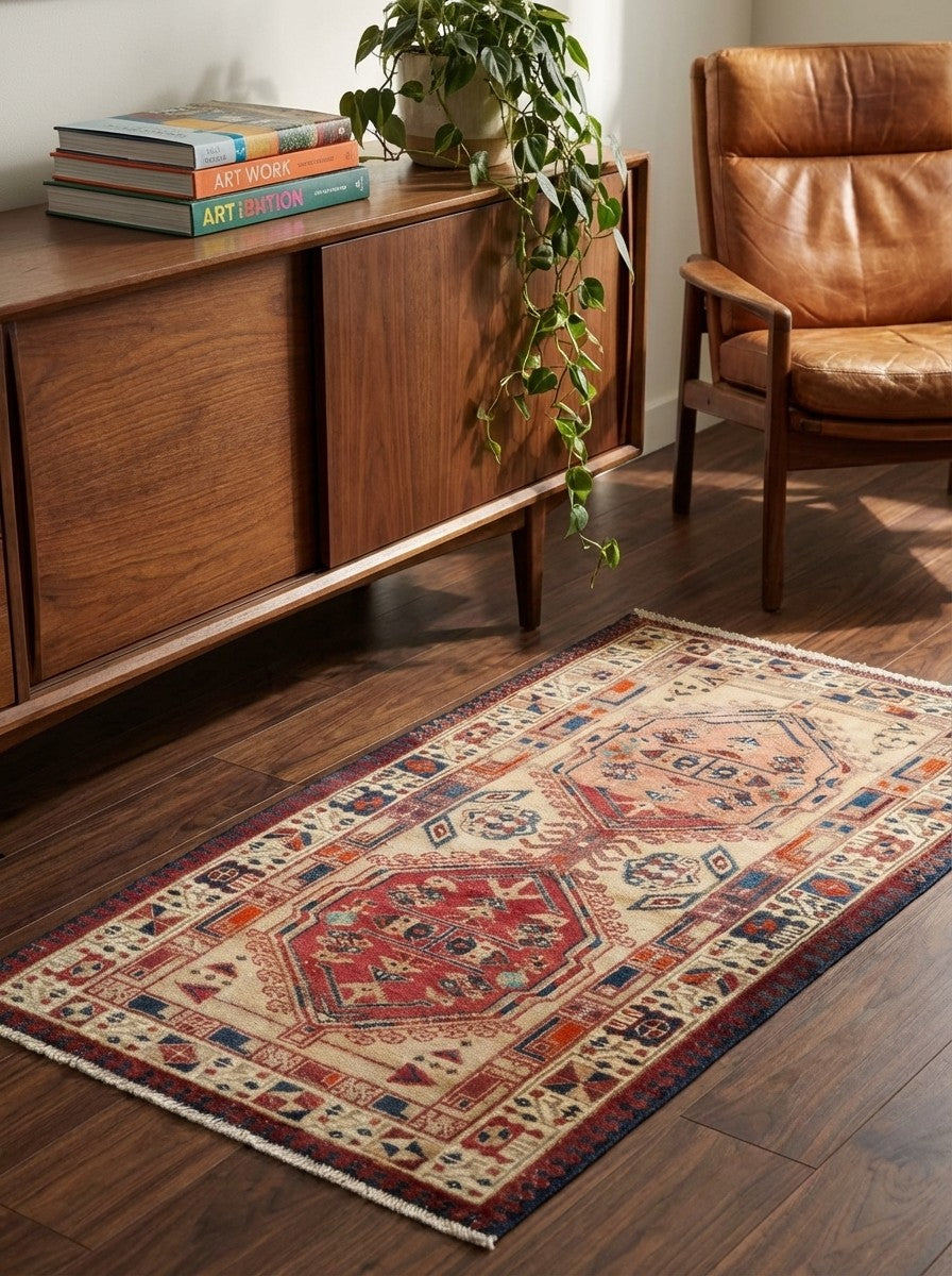 Heritage — Hand-knotted, 96x168 cm, Brown, 100% Virgin Wool | Back view