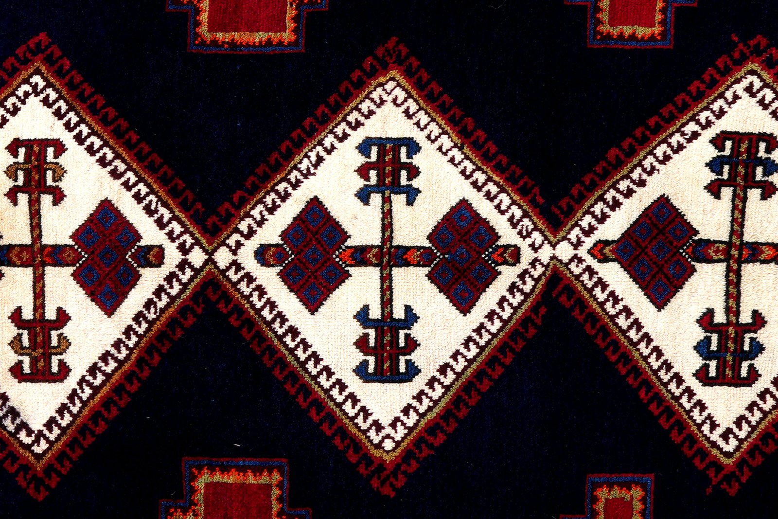 Afshar — Hand-knotted, 159x233 cm, Blue, 100% Virgin Wool | View 6