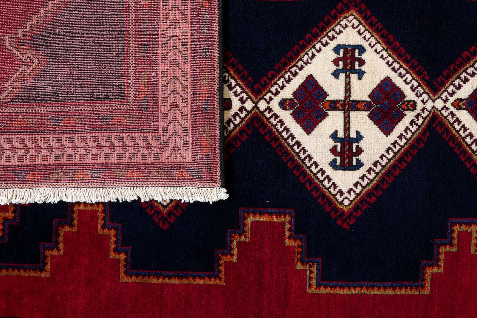 Afshar — Hand-knotted, 159x233 cm, Blue, 100% Virgin Wool | View 7
