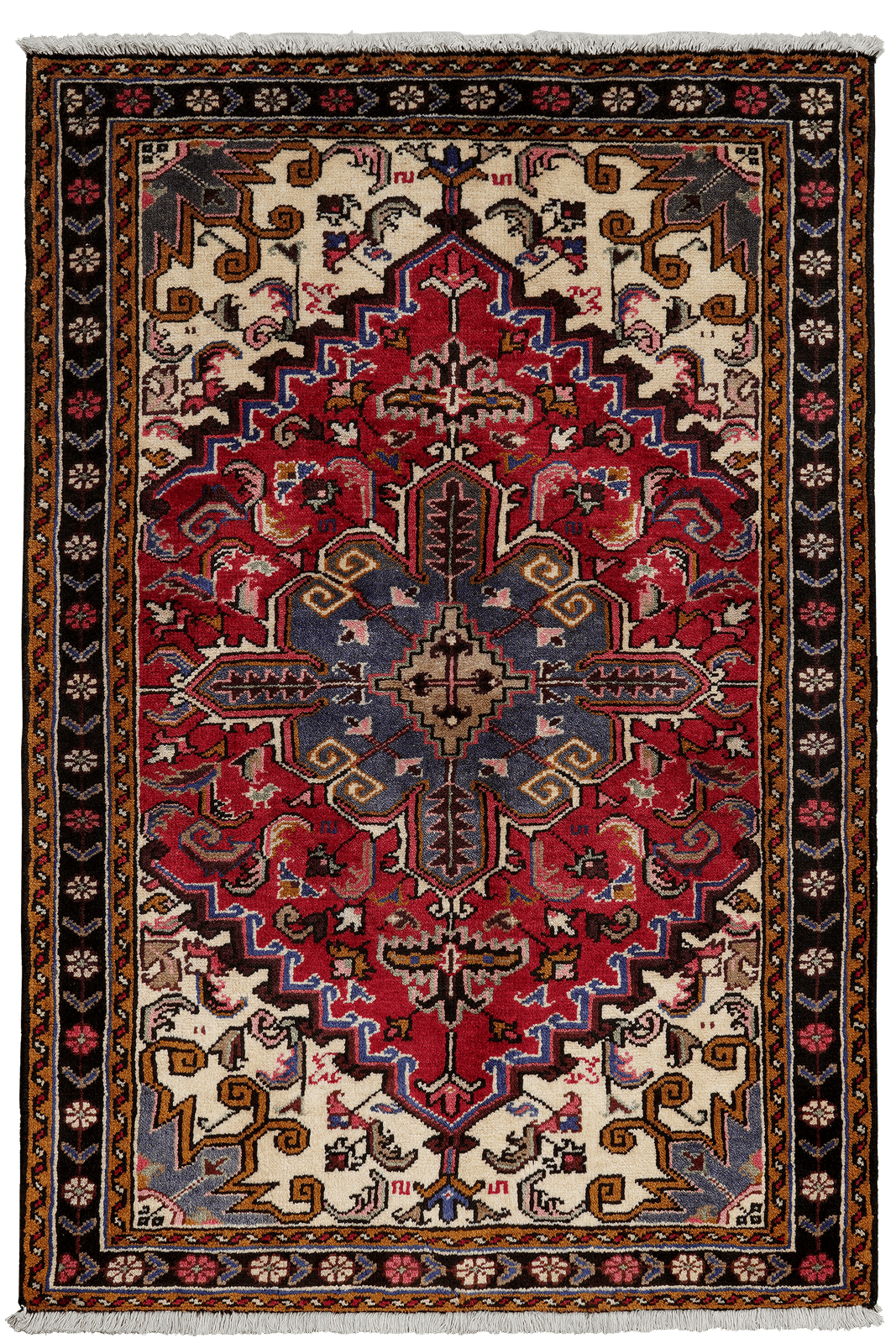 Mehrewan — Hand-knotted, 102x150 cm, Red, 100% Virgin Wool | Main view