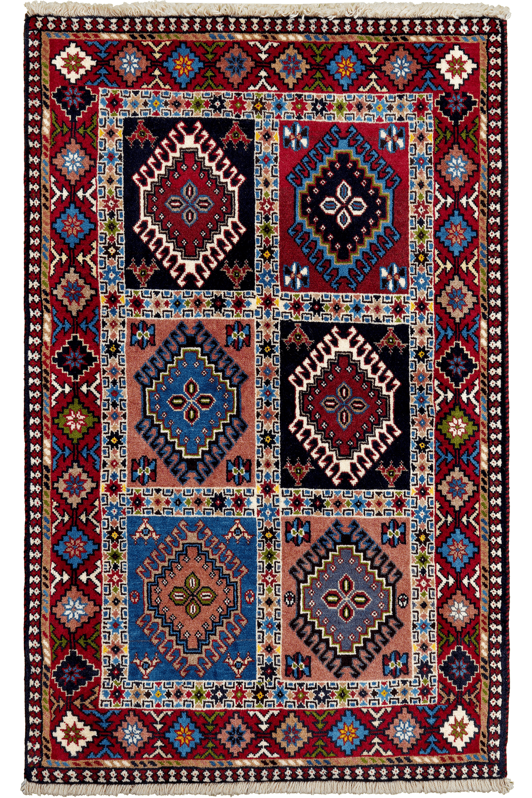 Yalameh — Hand-knotted, 85x139 cm, Multicolor, 100% Virgin Wool | Main view