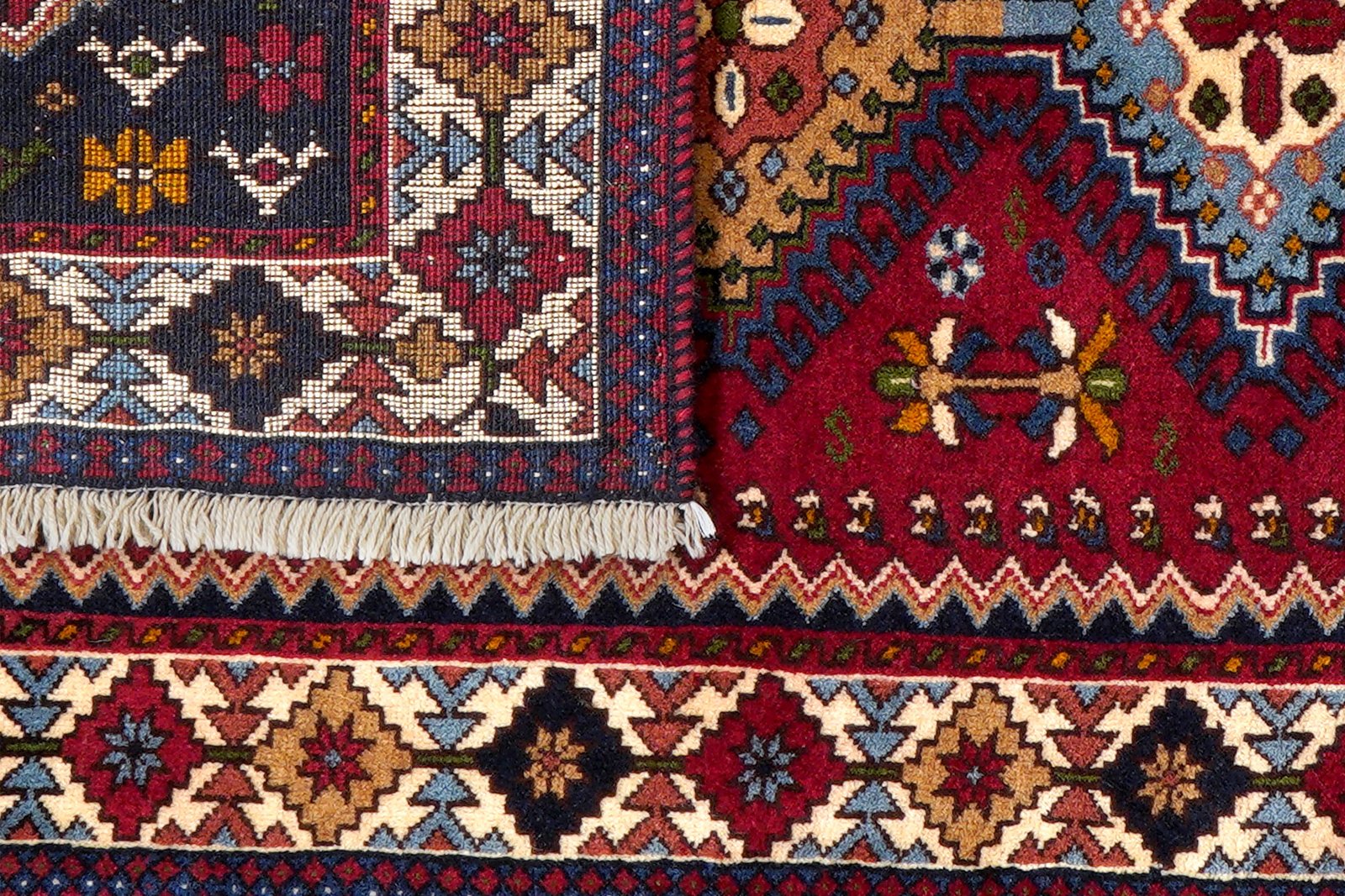Yalameh — Hand-knotted, 84x191 cm, Red, 100% Virgin Wool | View 7