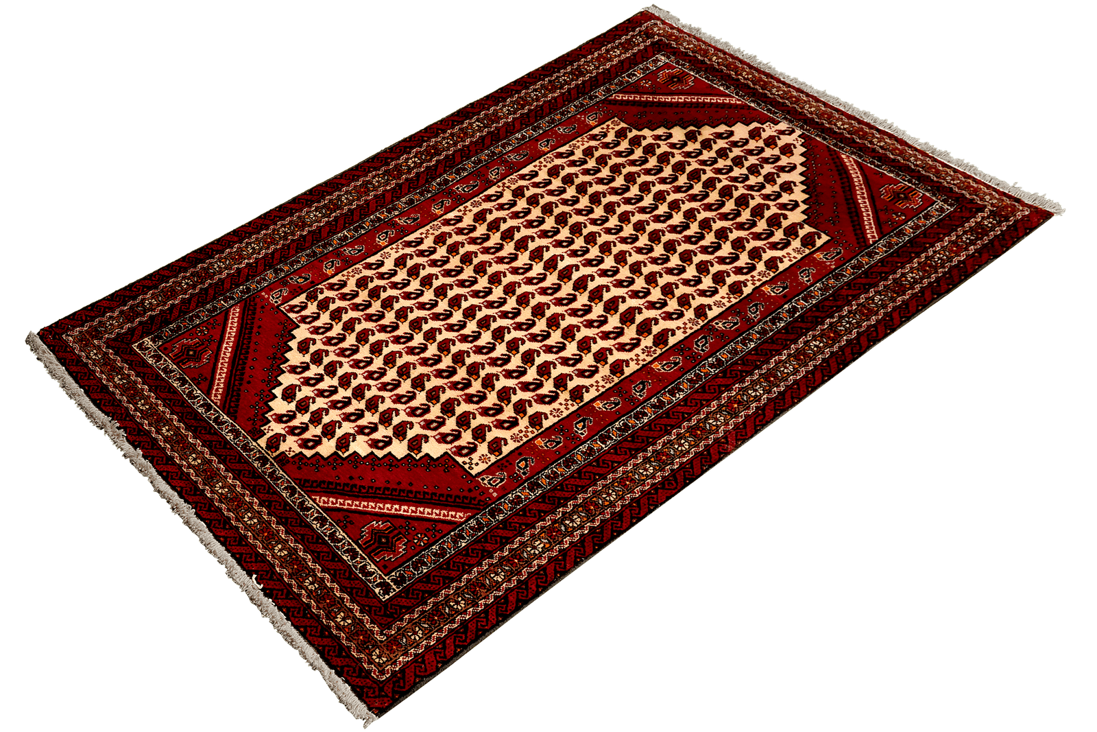 Belutch — Hand-knotted, 98x192 cm, Beige, 100% Virgin Wool | View 5