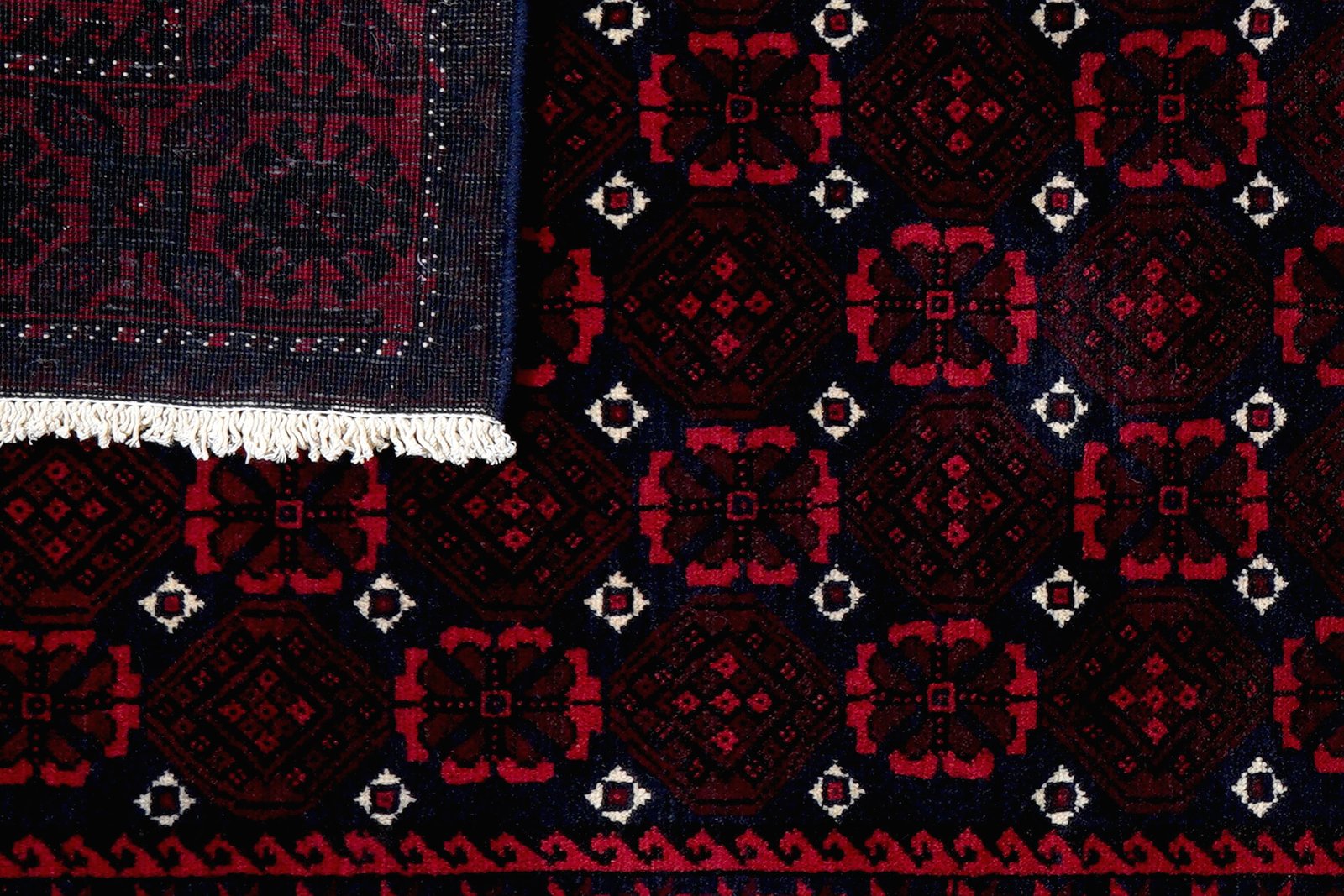 Belutch — Hand-knotted, 105x191 cm, Blue, 100% Virgin Wool | View 7