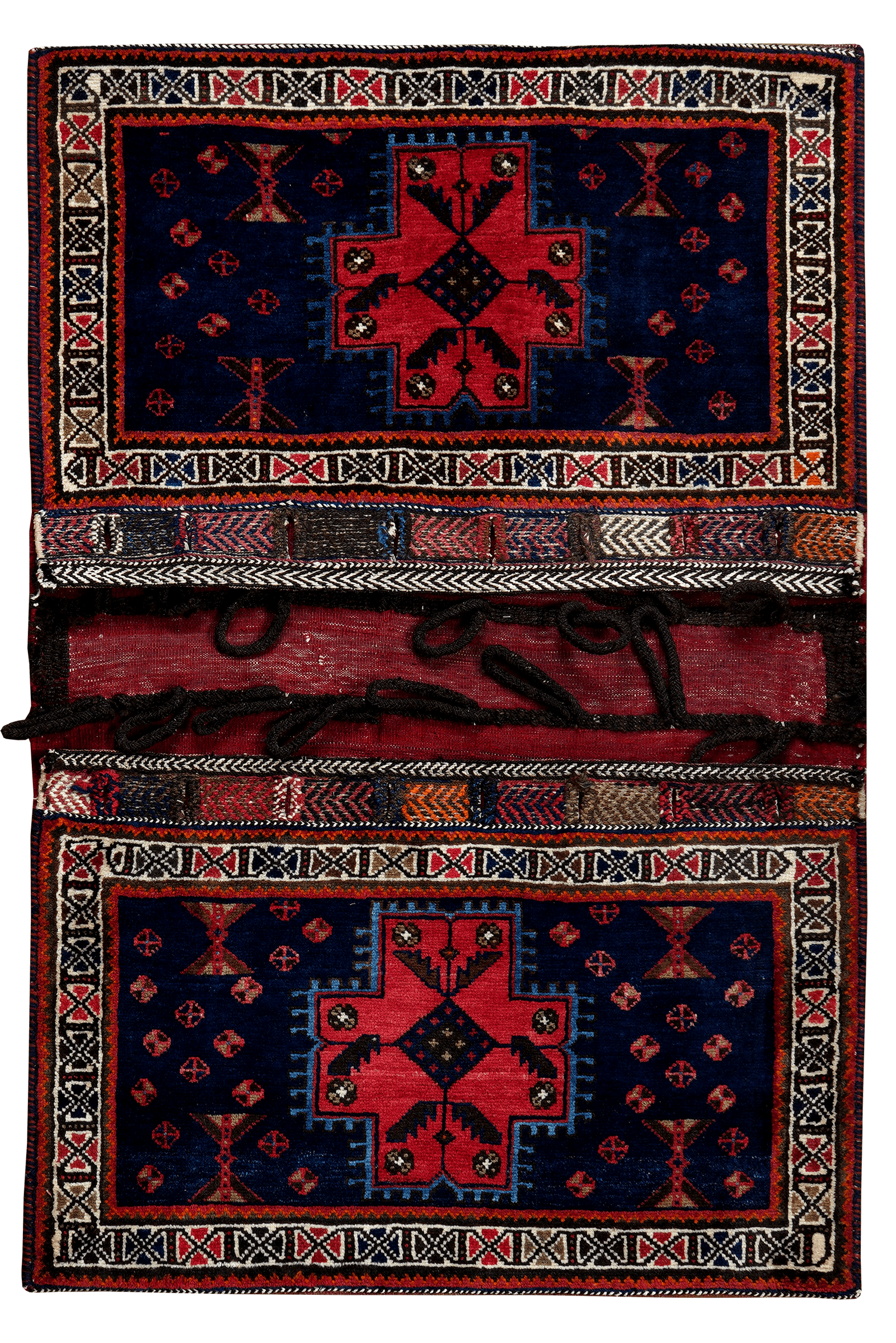 Khorjin — Handmade, 81x90 cm, Blue, 100% Virgin Wool | Main view