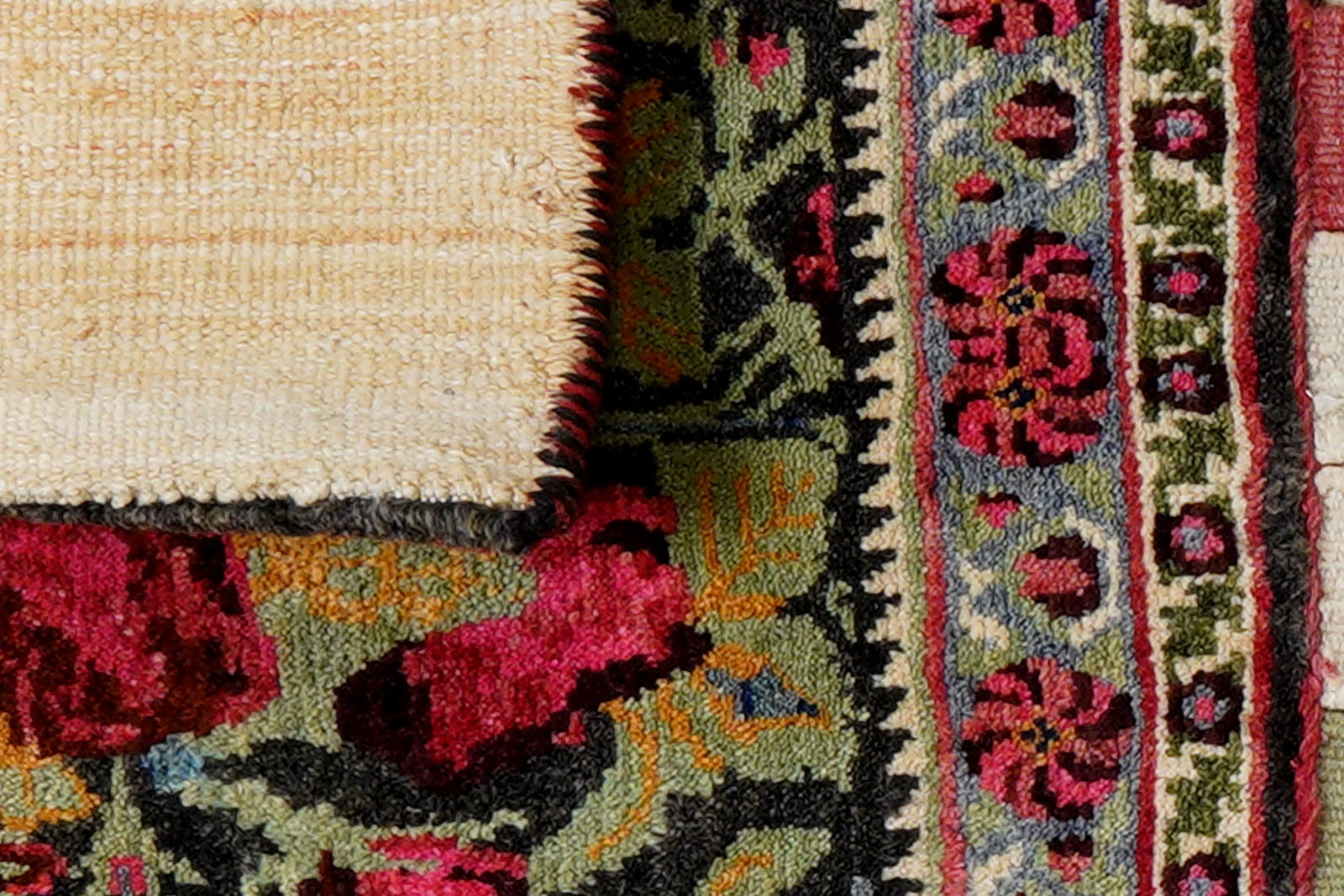 Khorjin — Handgefertigt, 114x69 cm, Blau, 100% Virgin Wool | View 7