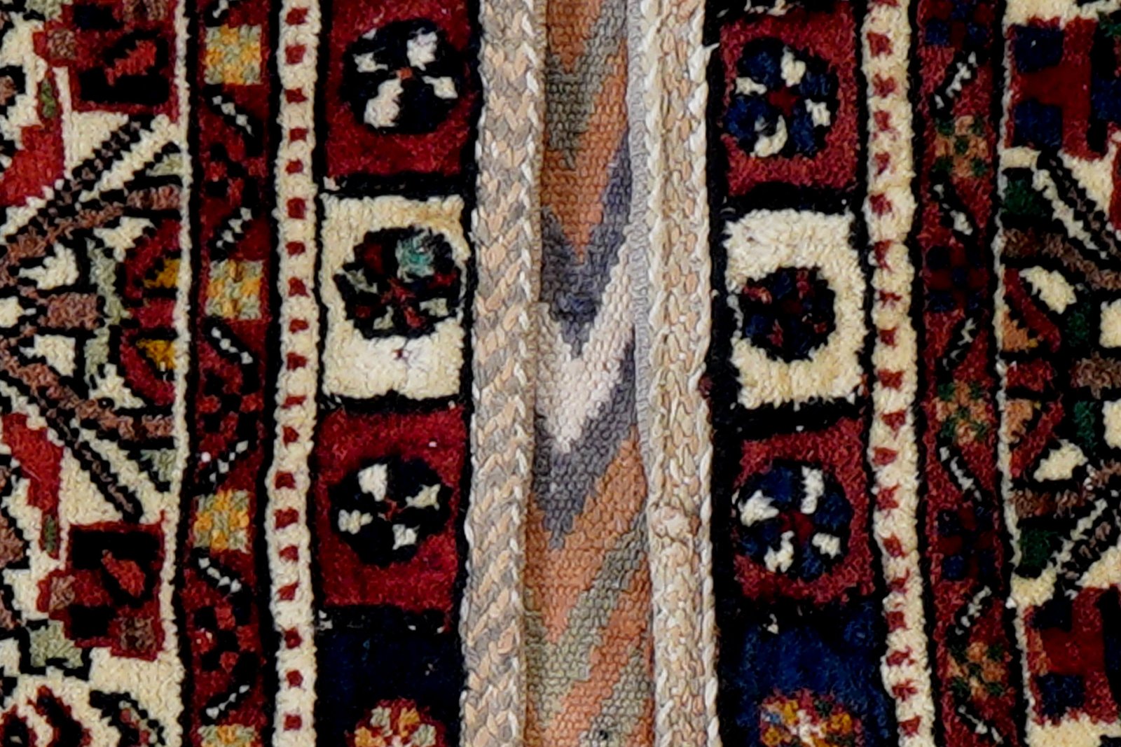 Khorjin — Handmade, 40x87 cm, Beige, 100% Virgin Wool | View 7