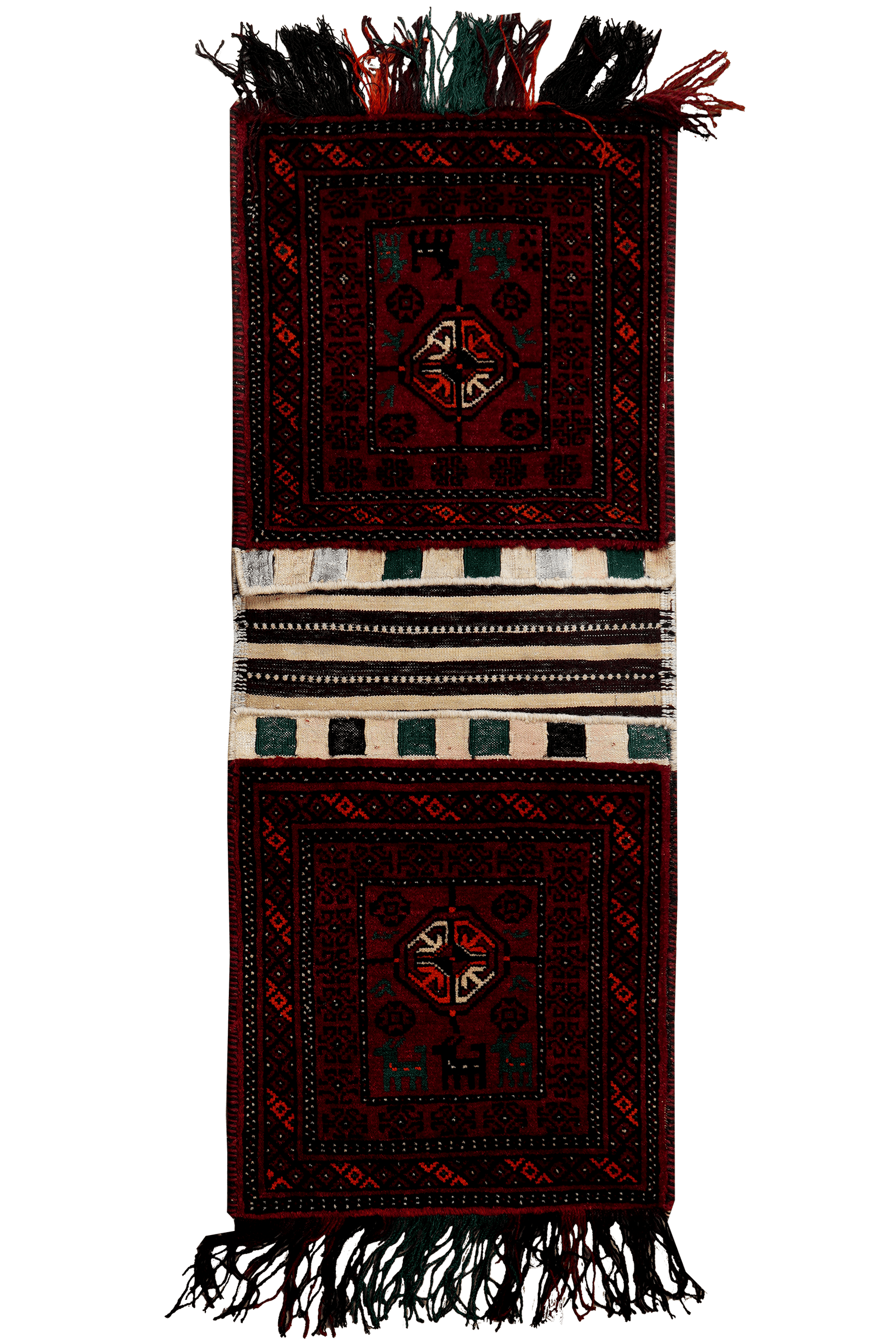 Khorjin — Handmade, 49x95 cm, Red, 100% Virgin Wool | Main view