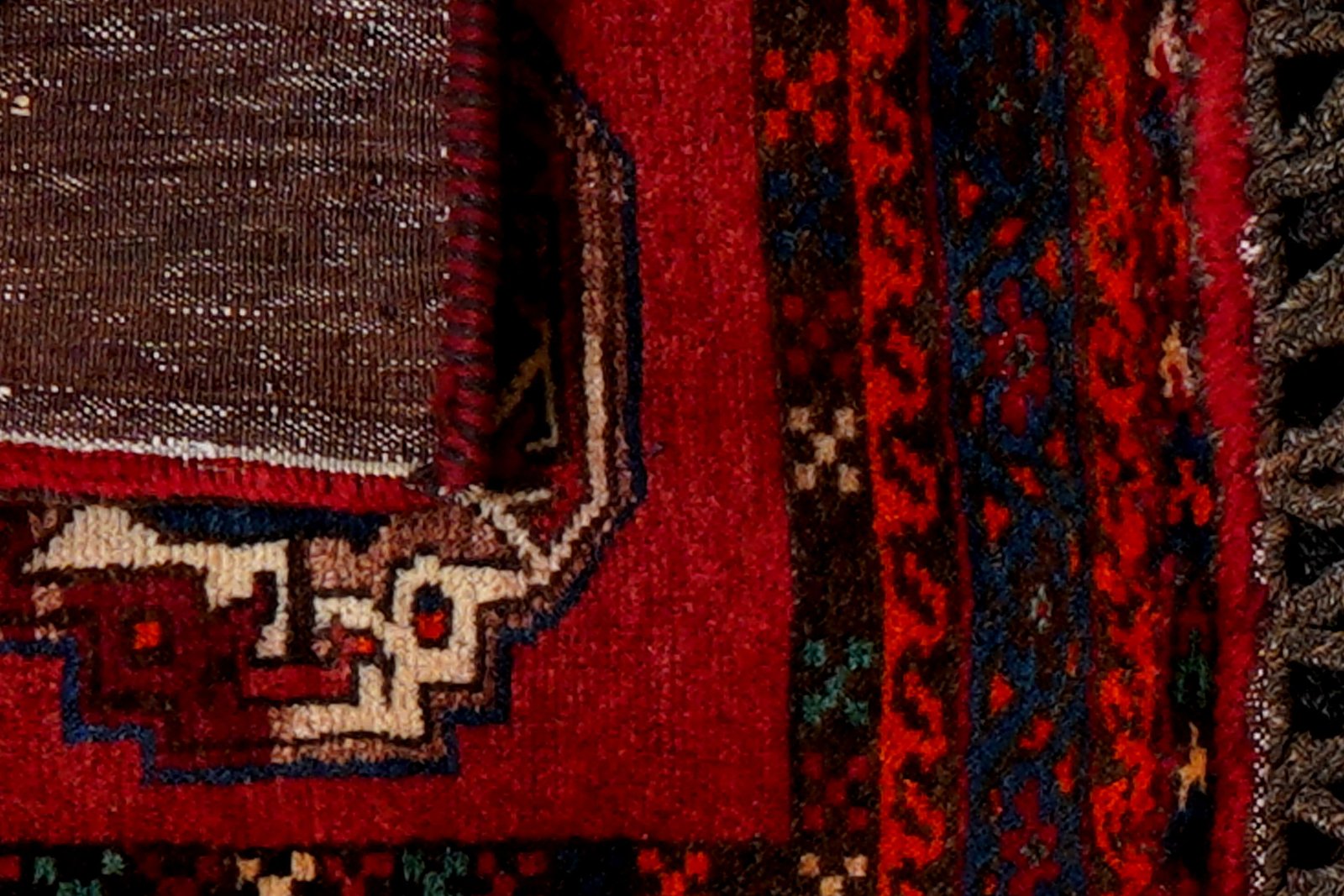 Khorjin — Handmade, 49x92 cm, Red, 100% Virgin Wool | View 8