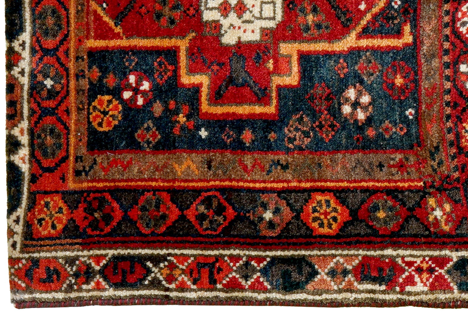 Khorjin — Handgefertigt, 136x70 cm, Bunt, 100% Virgin Wool | Back view