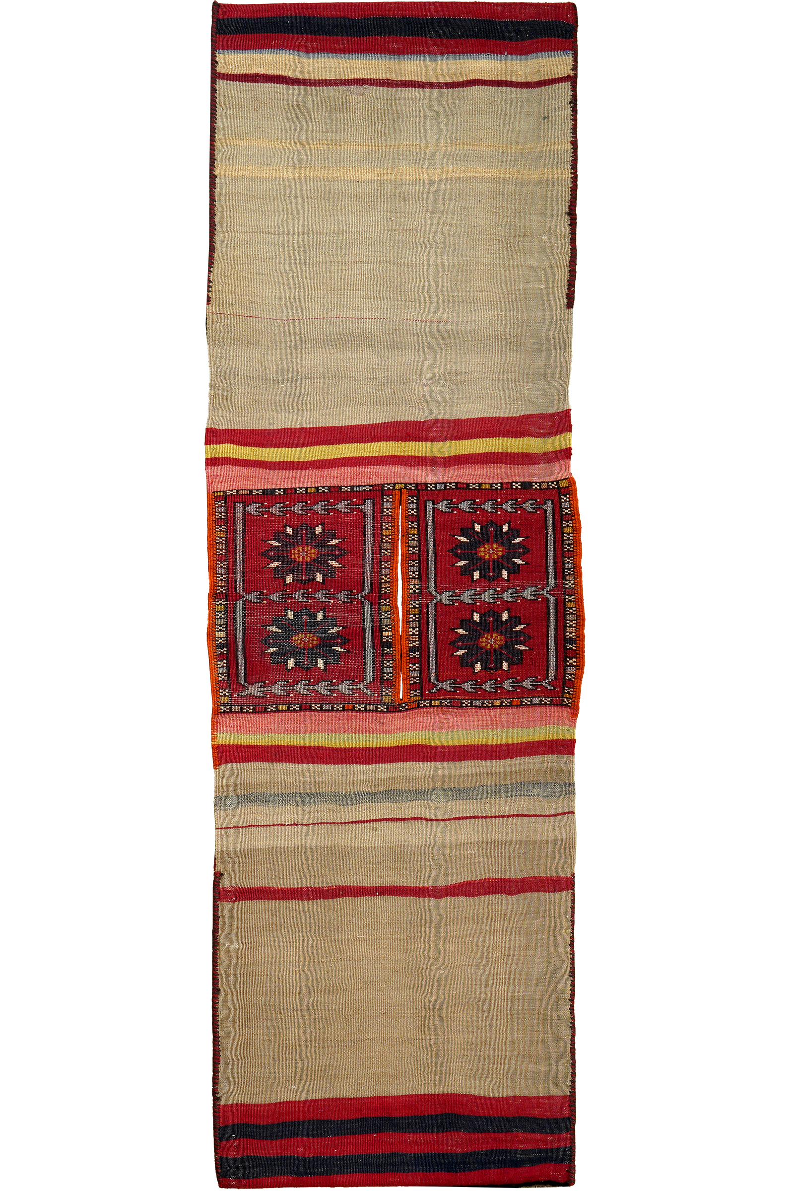 Khorjin — Handgefertigt, 123x53 cm, Bunt, 100% Virgin Wool | Detail view