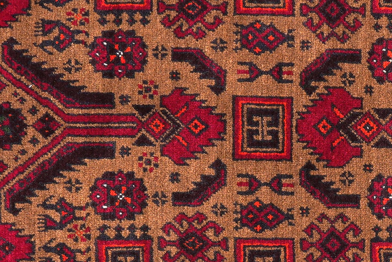 Belutch — Hand-knotted, 99x192 cm, Brown, 100% Virgin Wool | View 6