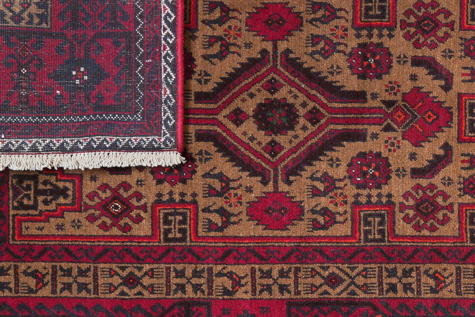 Belutch — Hand-knotted, 99x192 cm, Brown, 100% Virgin Wool | View 7