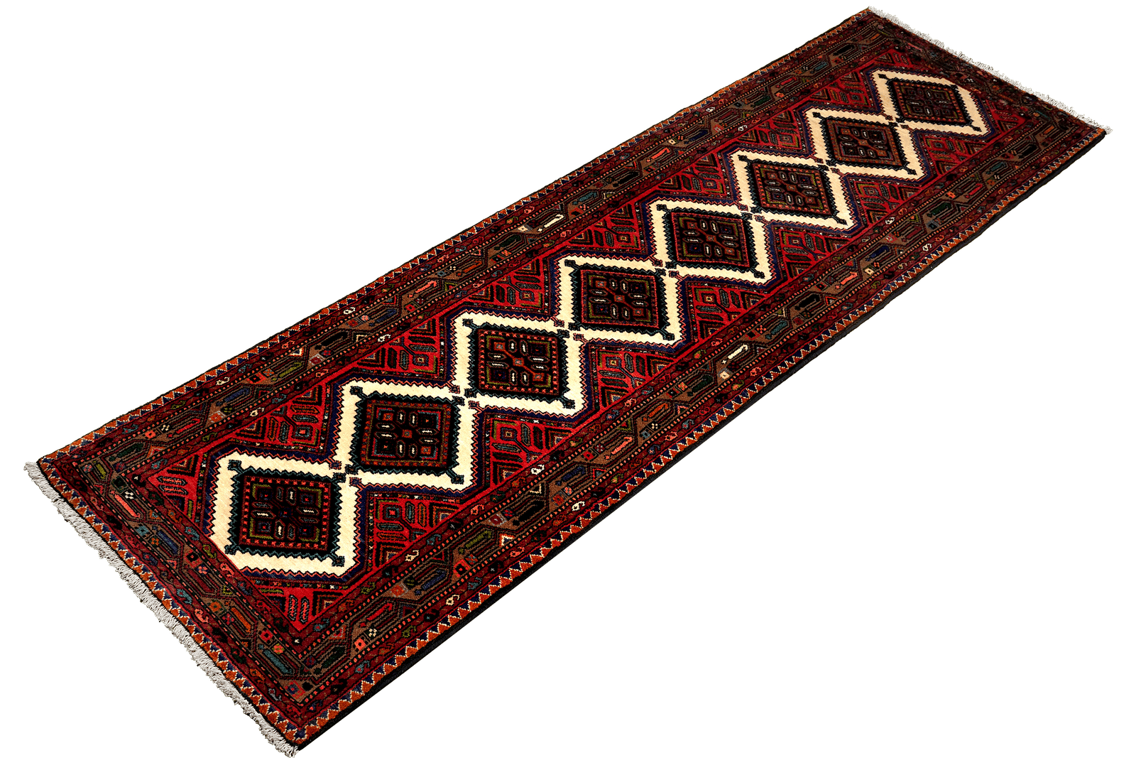 Zagheh — Hand-knotted, 79x310 cm, Beige, 100% Virgin Wool | View 5