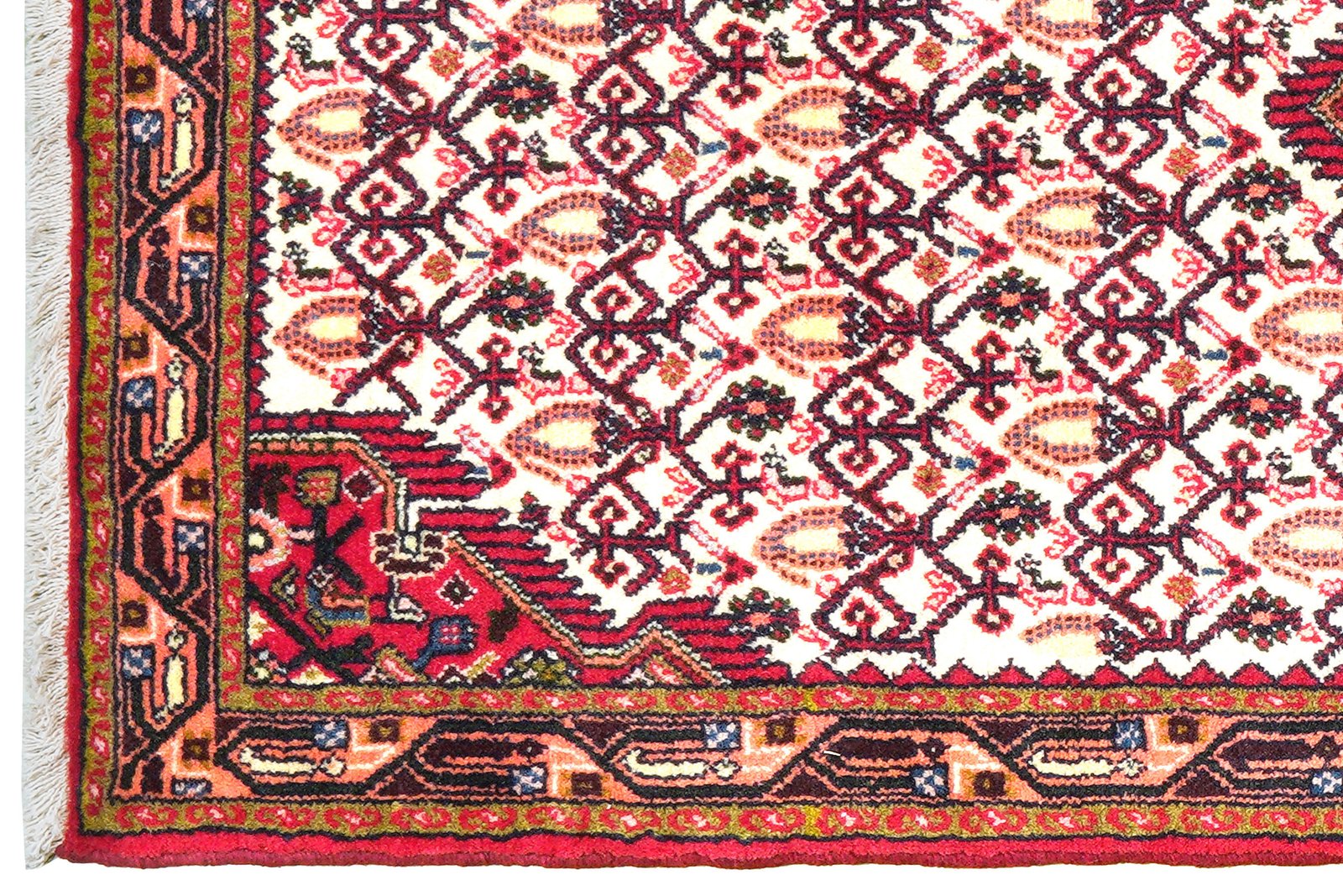 Assadabad — Hand-knotted, 78x193 cm, Beige, 100% Virgin Wool | View 3
