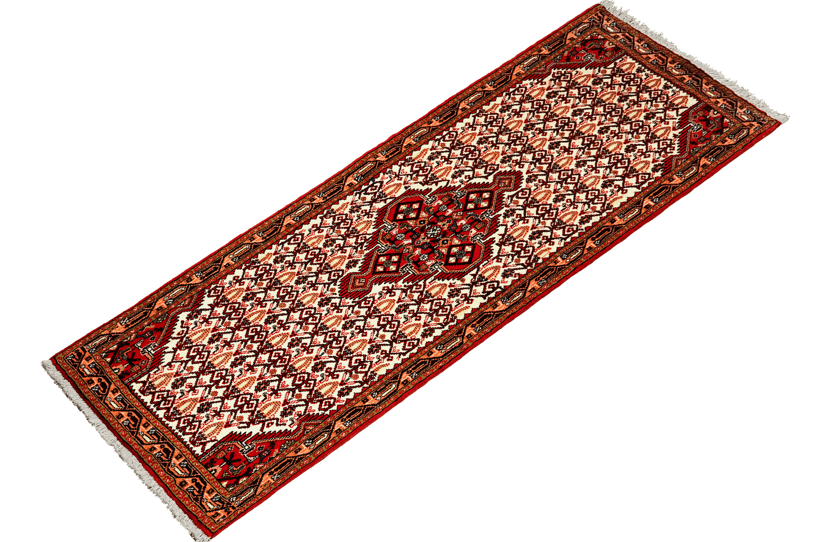 Assadabad — Hand-knotted, 78x193 cm, Beige, 100% Virgin Wool | View 5