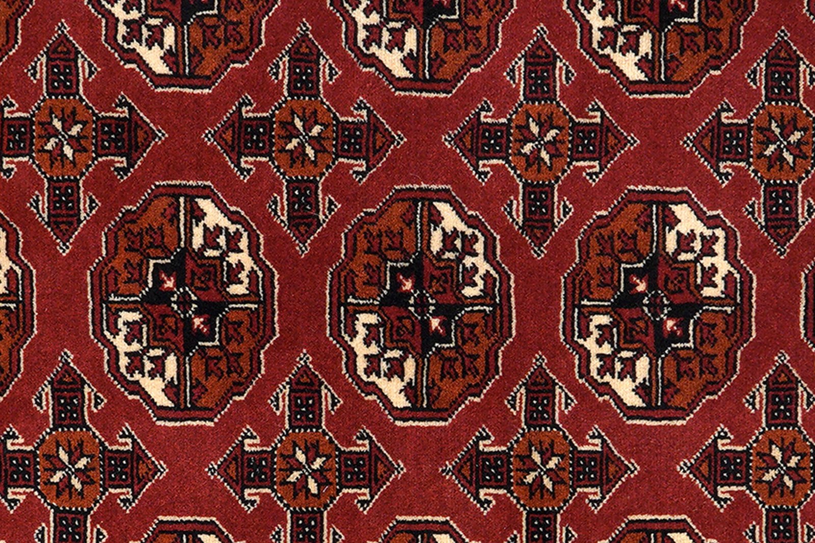 Turkman — Hand-knotted, 134x201 cm, Red, 100% Virgin Wool | View 6