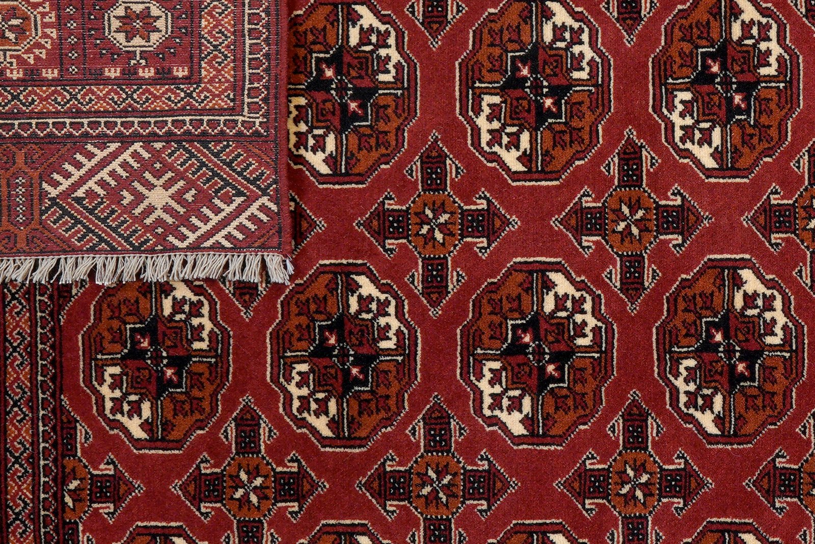 Turkman — Hand-knotted, 134x201 cm, Red, 100% Virgin Wool | View 7