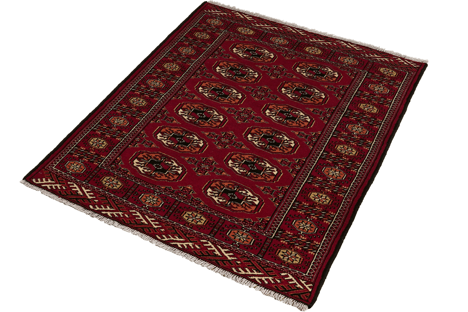 Turkman — Hand-knotted, 99x147 cm, Red, 100% Virgin Wool | View 5