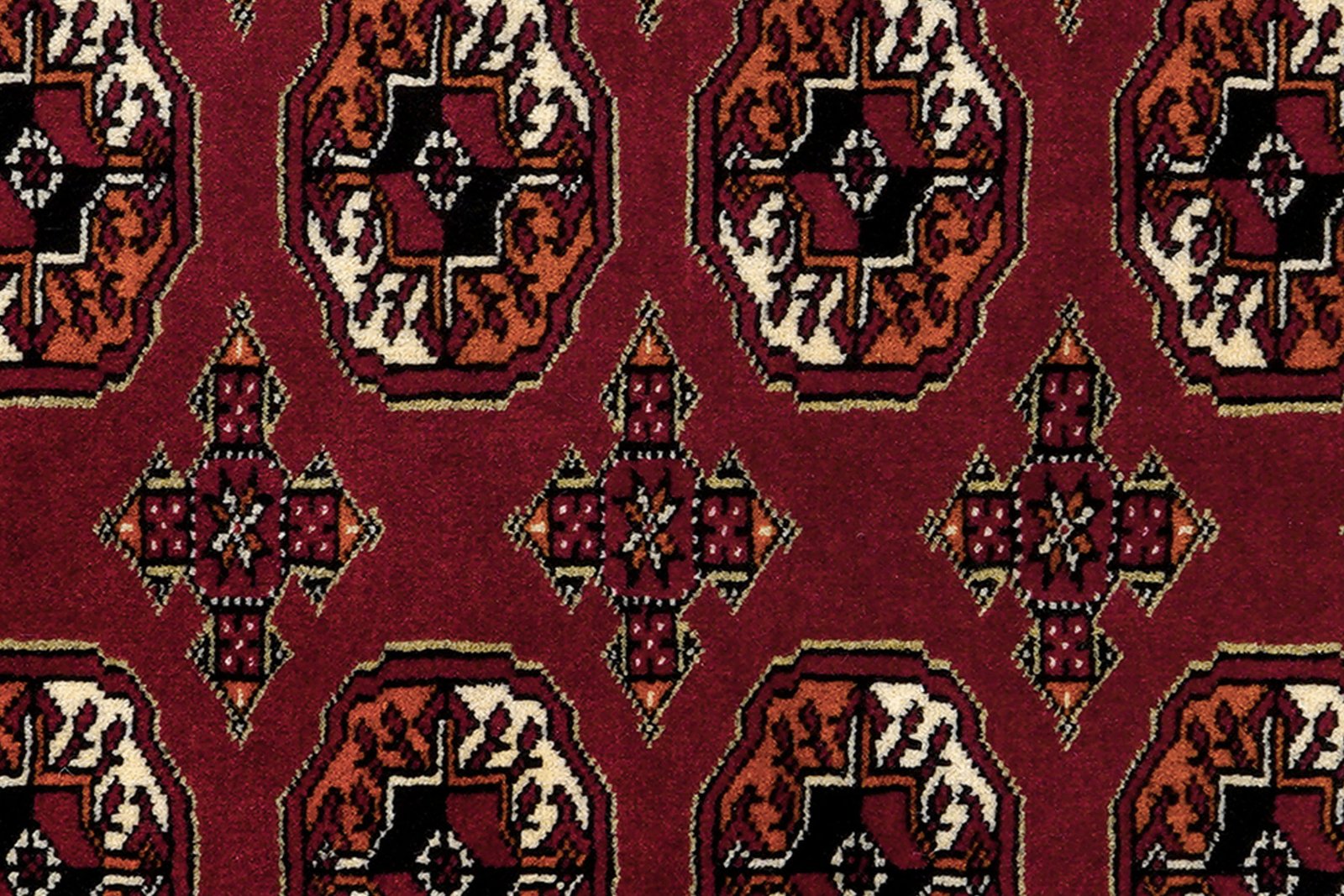 Turkman 100x150 cm | Hand-knotted, Red | Rugtales