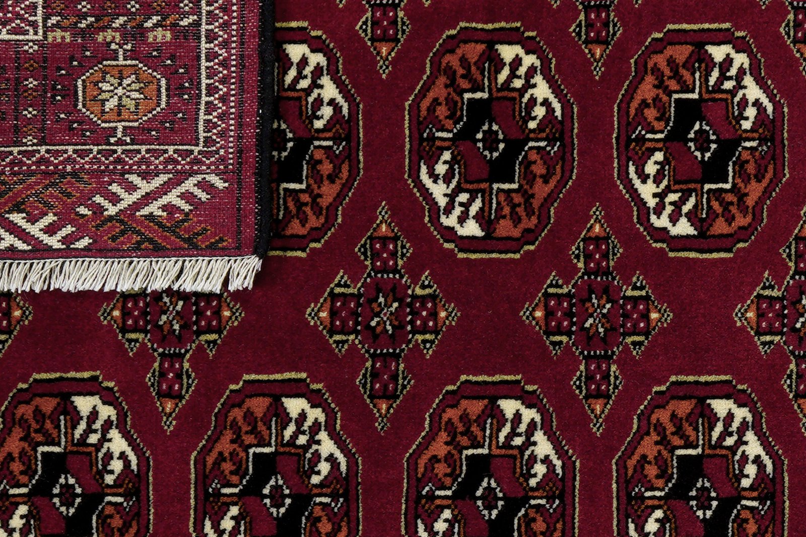 Turkman 100x150 cm | Hand-knotted, Red | Rugtales