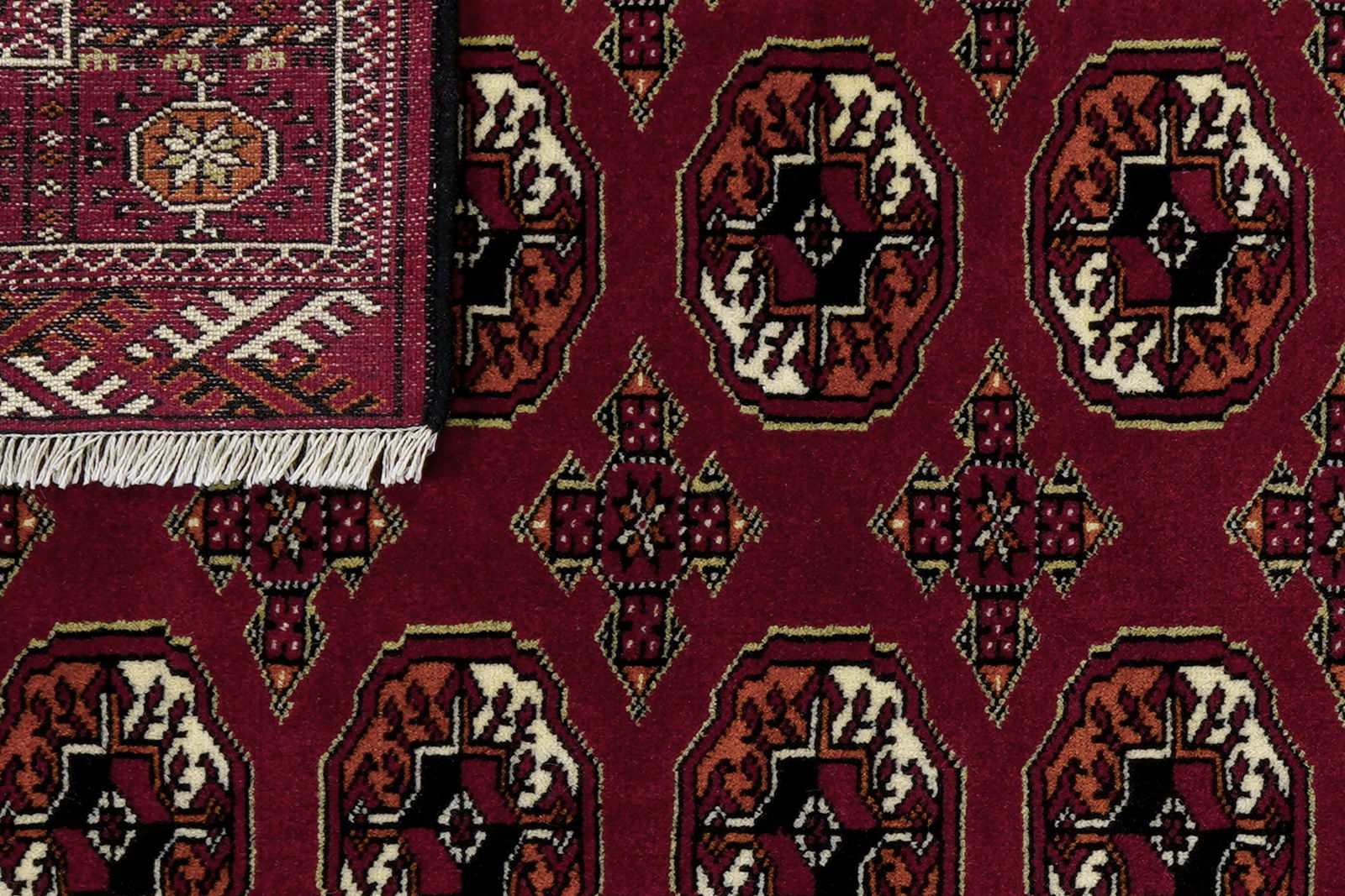 Turkman — Handgefertigt, 145x101 cm, Rot, 100% Virgin Wool | View 7