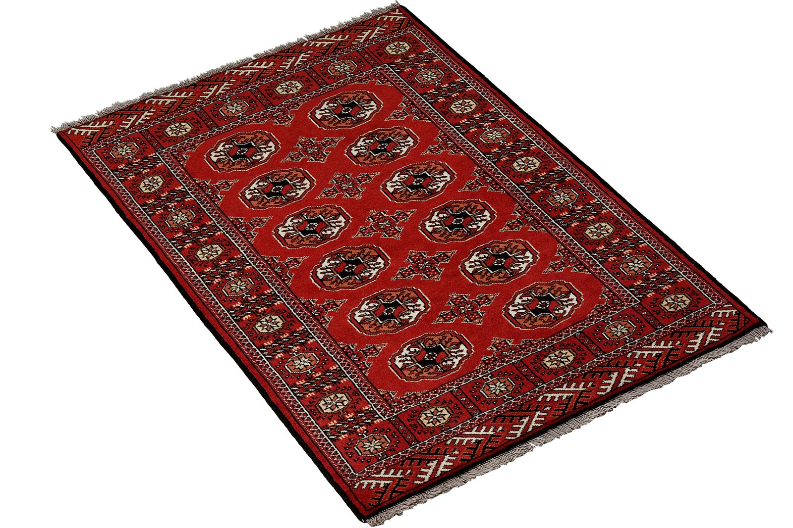 Turkman — Hand-knotted, 103x146 cm, Red, 100% Virgin Wool | View 4