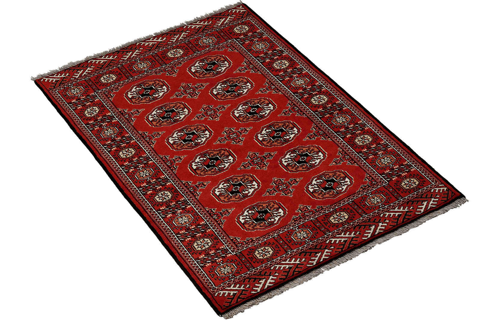 Turkman — Hand-knotted, 103x146 cm, Red, 100% Virgin Wool | View 4
