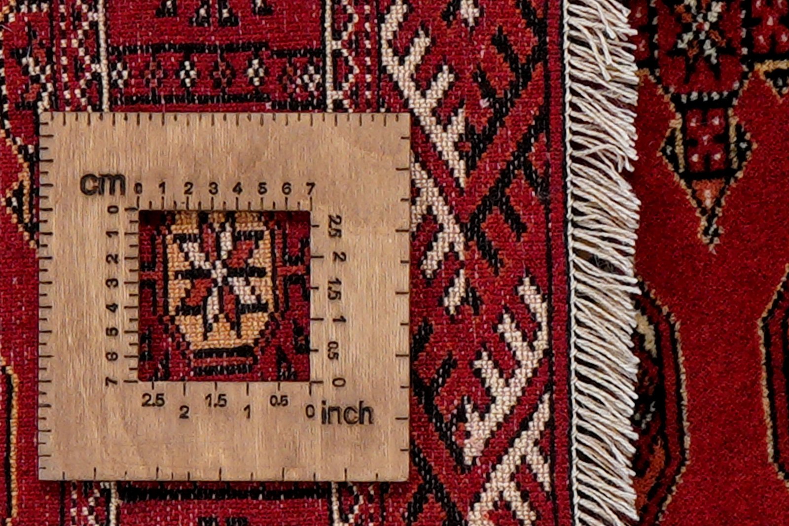 Turkman — Hand-knotted, 103x146 cm, Red, 100% Virgin Wool | View 8