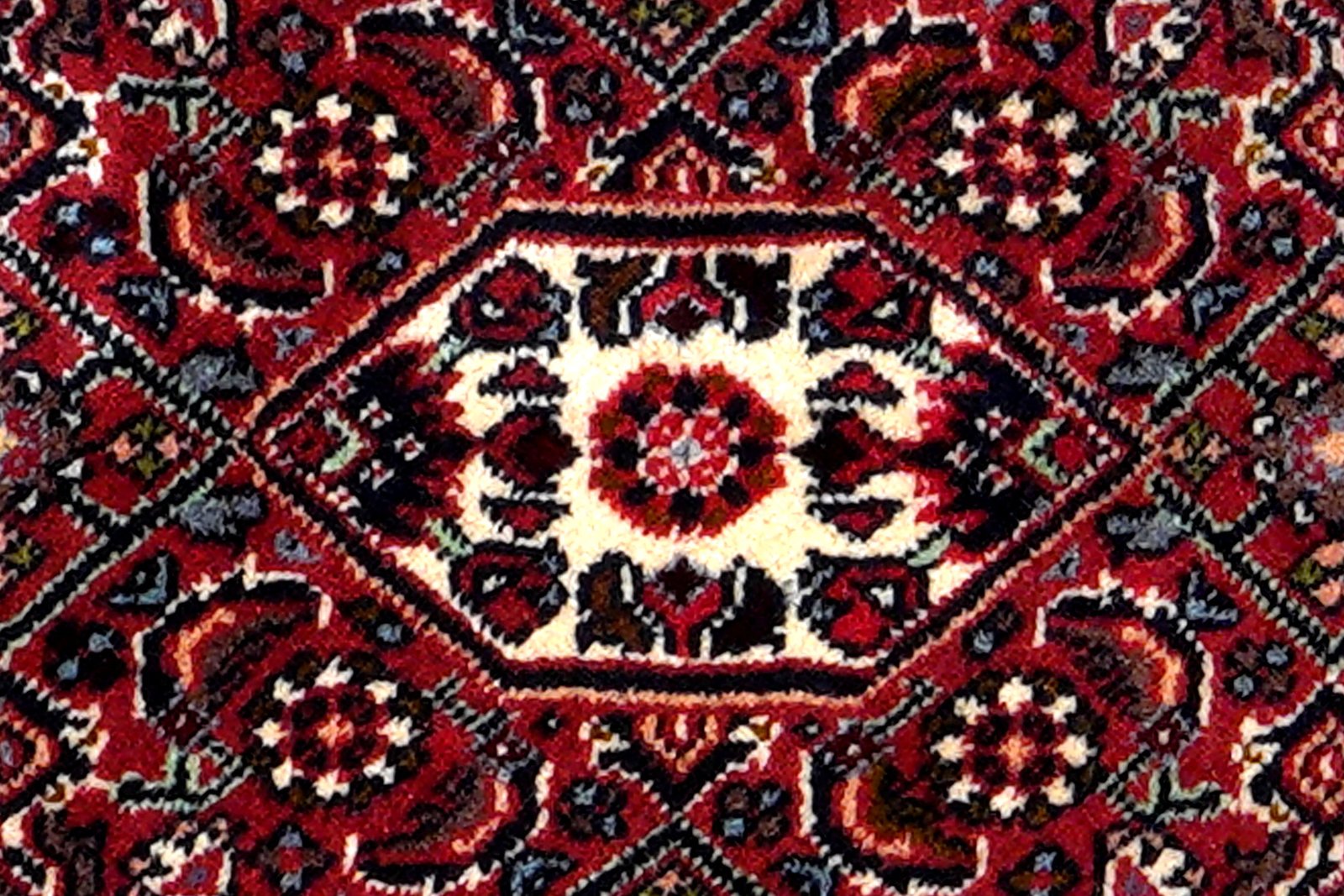 Bidjar Zandjan — Hand-knotted, 45x68 cm, Blue, 100% Virgin Wool | View 6