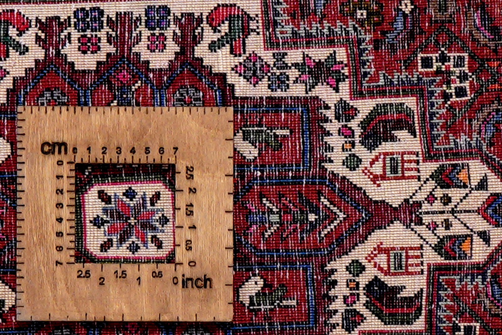 Goltuk — Hand-knotted, 75x129 cm, Red, 100% Virgin Wool | View 8