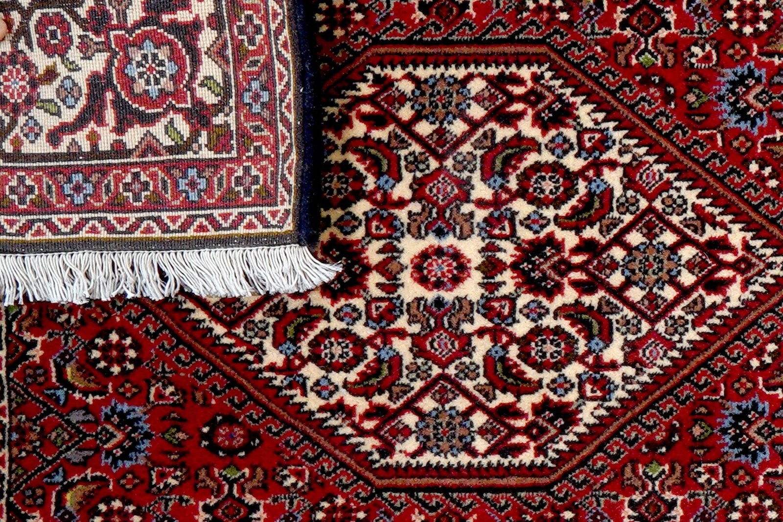 Bidjar Zandjan — Hand-knotted, 91x304 cm, Red, 100% Virgin Wool | View 7