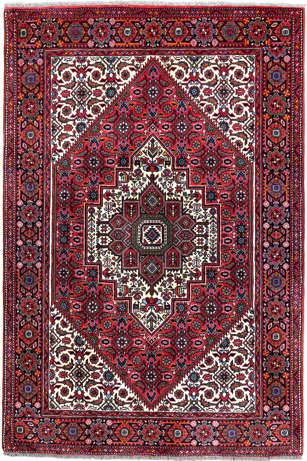 Goltuk — Hand-knotted, 98x147 cm, Red, 100% Virgin Wool | Main view