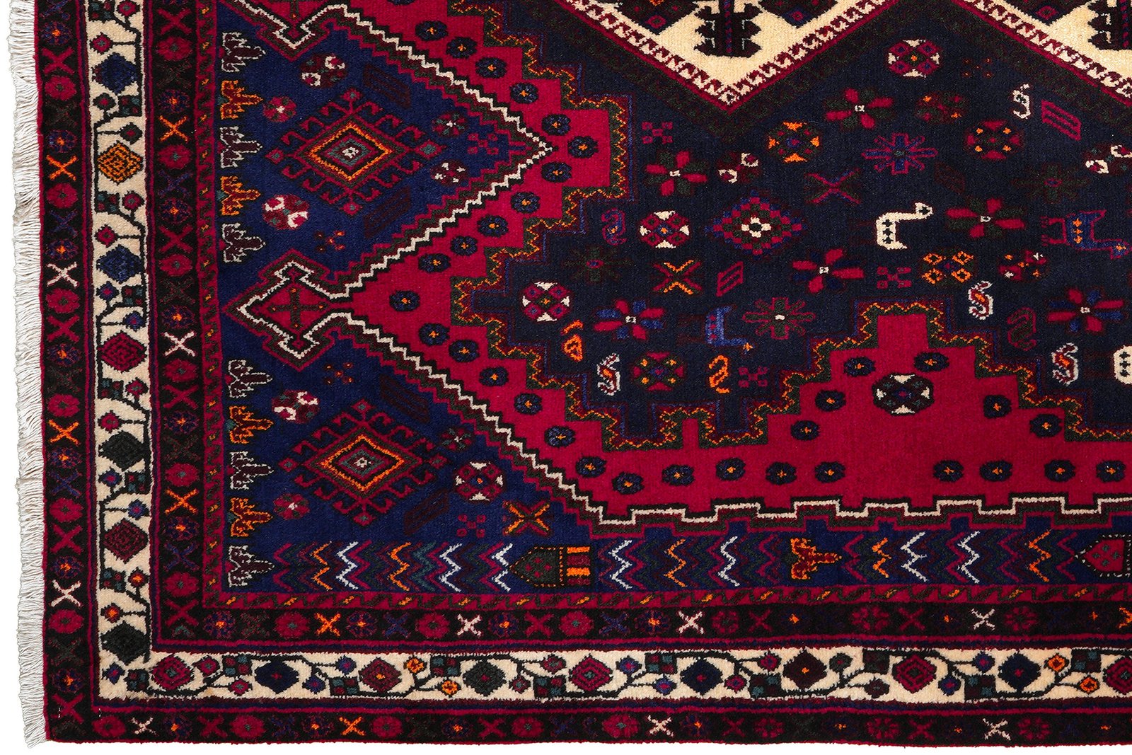 Afshar — Hand-knotted, 160x230 cm, Red, 100% Virgin Wool | View 3