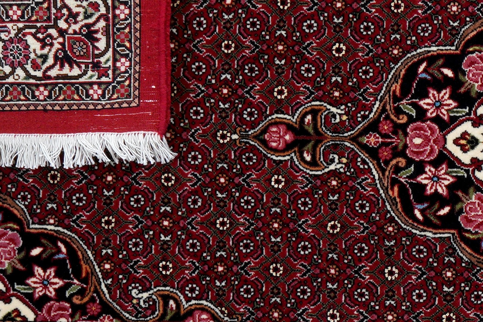 Bidjar Bookan — Hand-knotted, 75x160 cm, Red, 95% Schurwolle, 5% Seide | View 7
