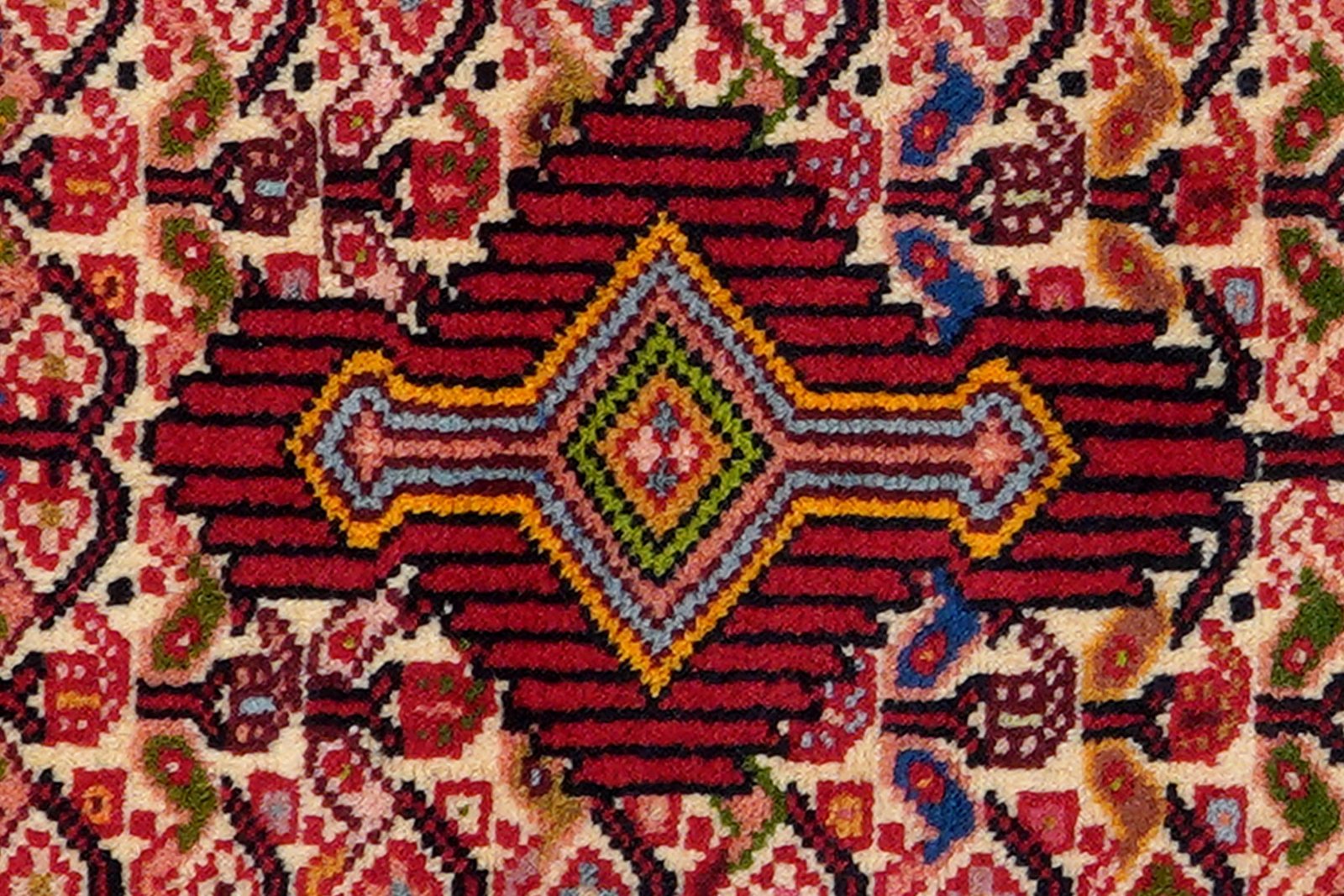 Assadabad — Hand-knotted, 70x102 cm, Multicolor, 100% Virgin Wool | View 6