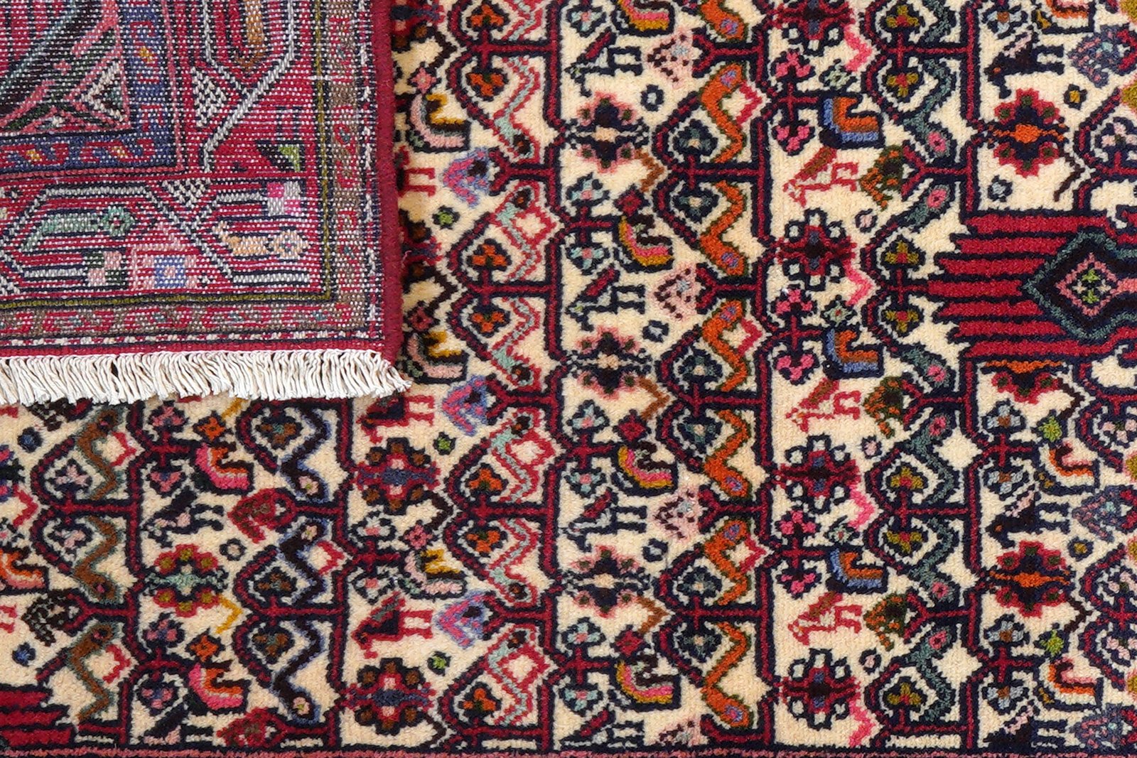 Assadabad — Hand-knotted, 83x215 cm, Beige, 100% Virgin Wool | View 7