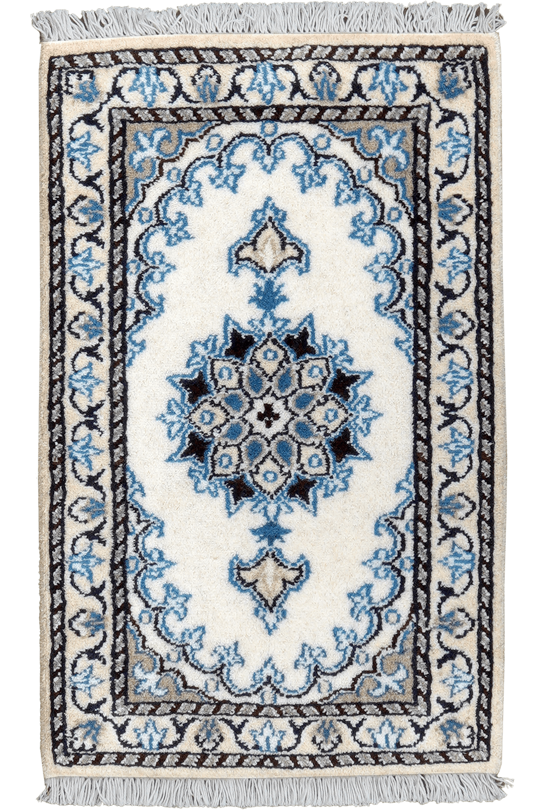 Nain 12La — Hand-knotted, 39x62 cm, Beige, 100% Virgin Wool | Main view