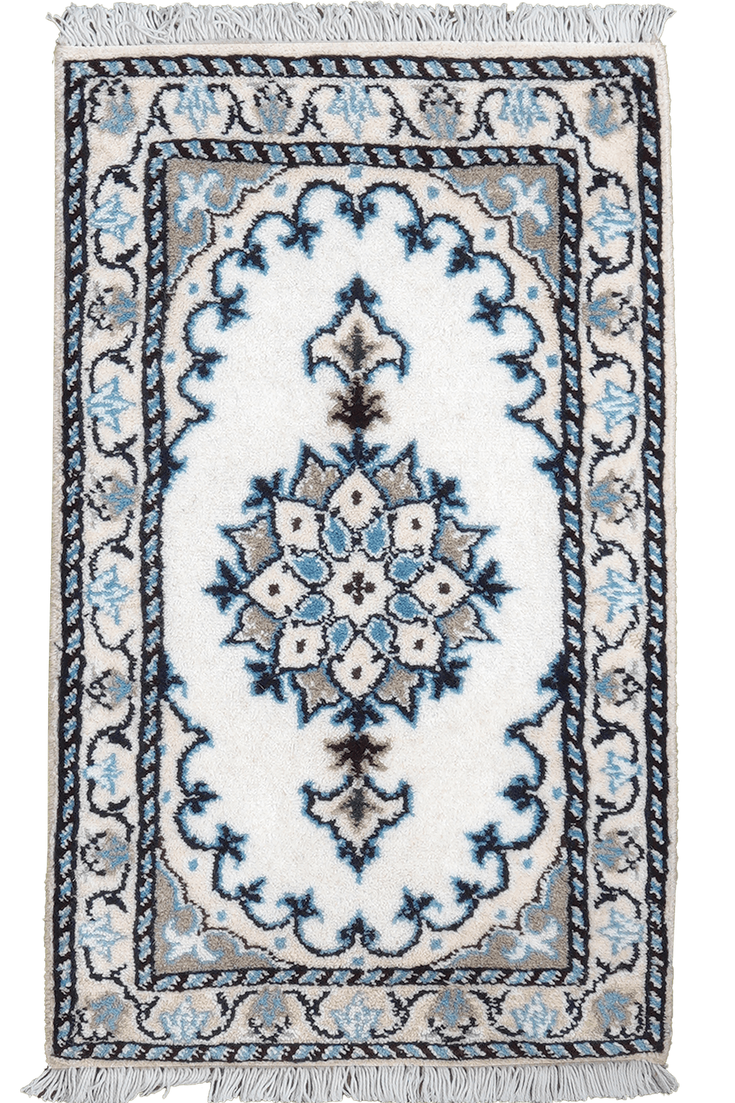 Nain 12La — Hand-knotted, 38x67 cm, Beige, 100% Virgin Wool | Main view