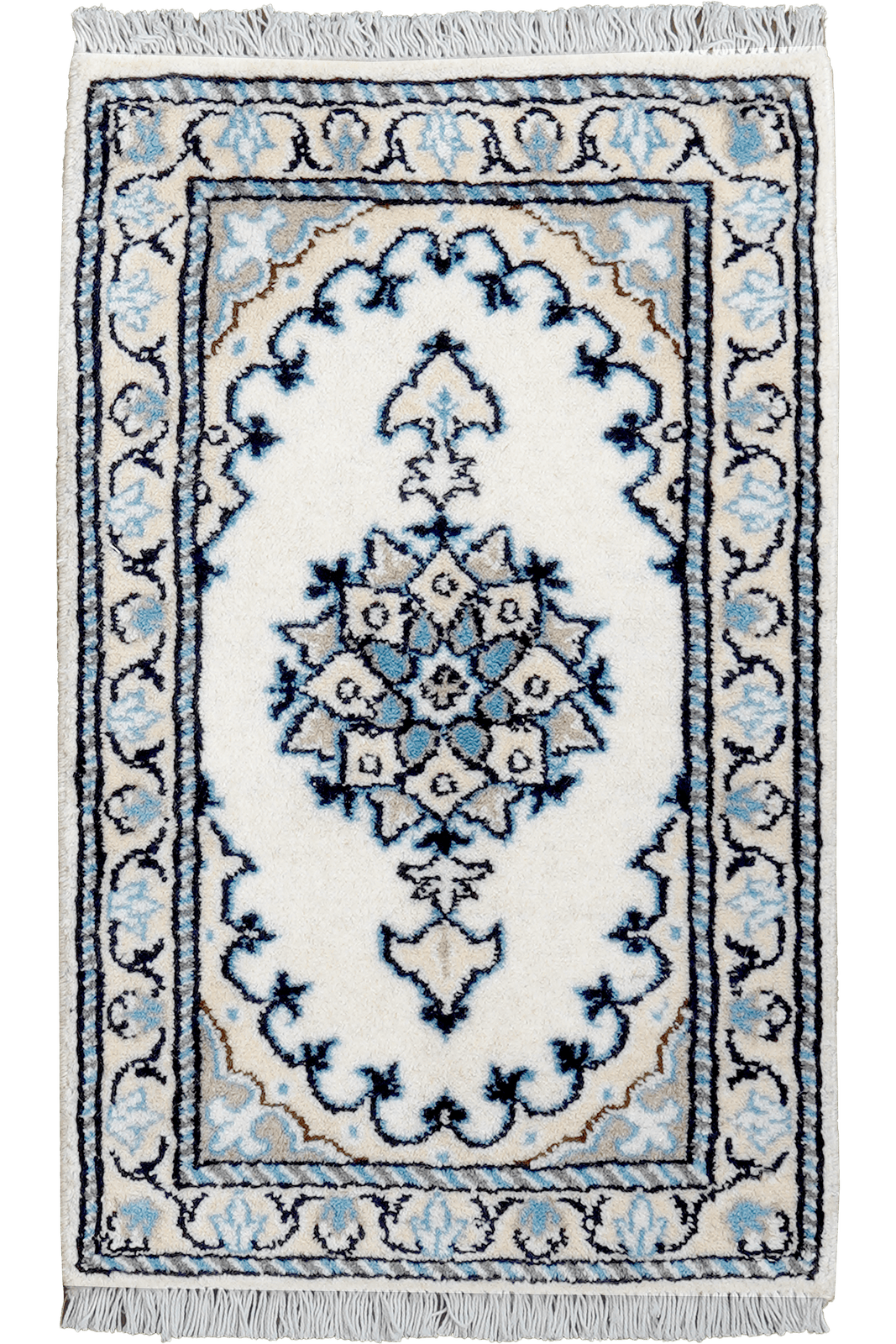 Nain 12La — Hand-knotted, 39x63 cm, Beige, 100% Virgin Wool | Main view