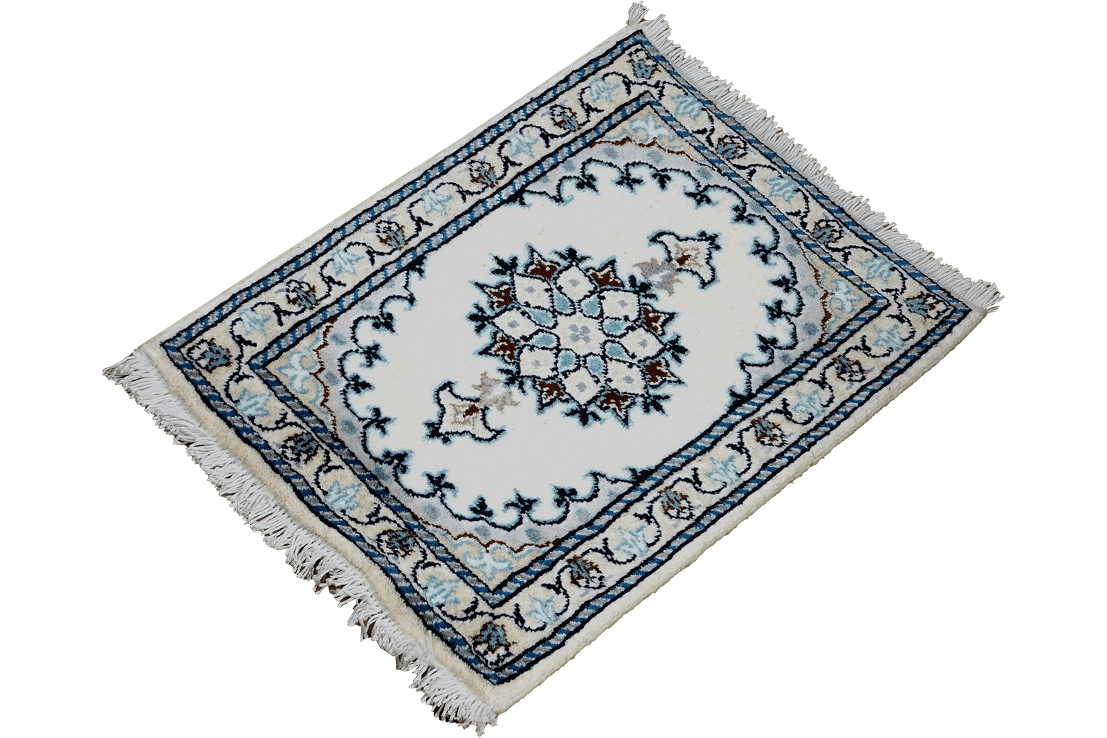 Nain 12La — Hand-knotted, 39x60 cm, Beige, 100% Virgin Wool | View 5