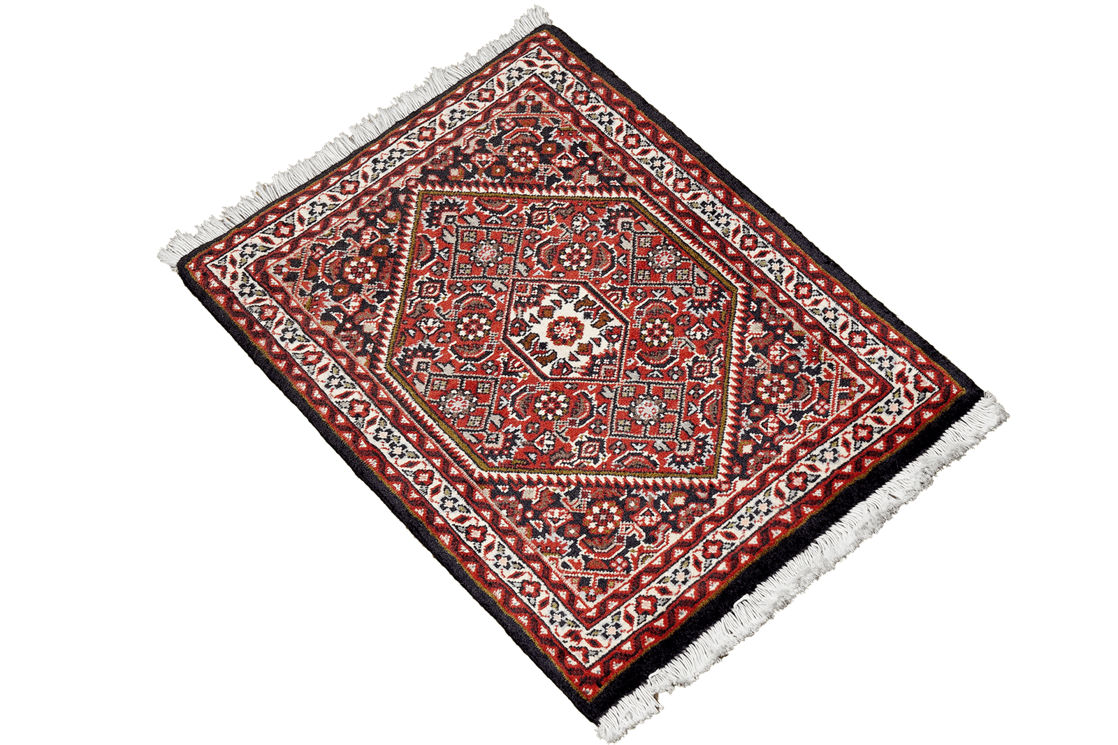 Bidjar Zandjan — Hand-knotted, 46x63 cm, Blue, 100% Virgin Wool | View 4