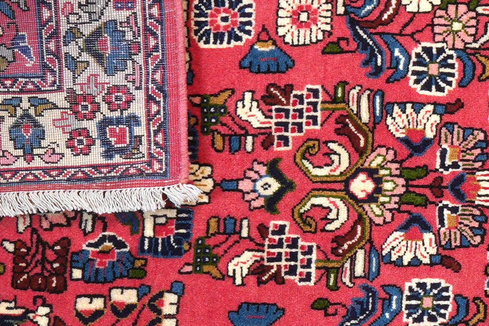 Sarough — Hand-knotted, 83x209 cm, Red, 100% Virgin Wool | View 7