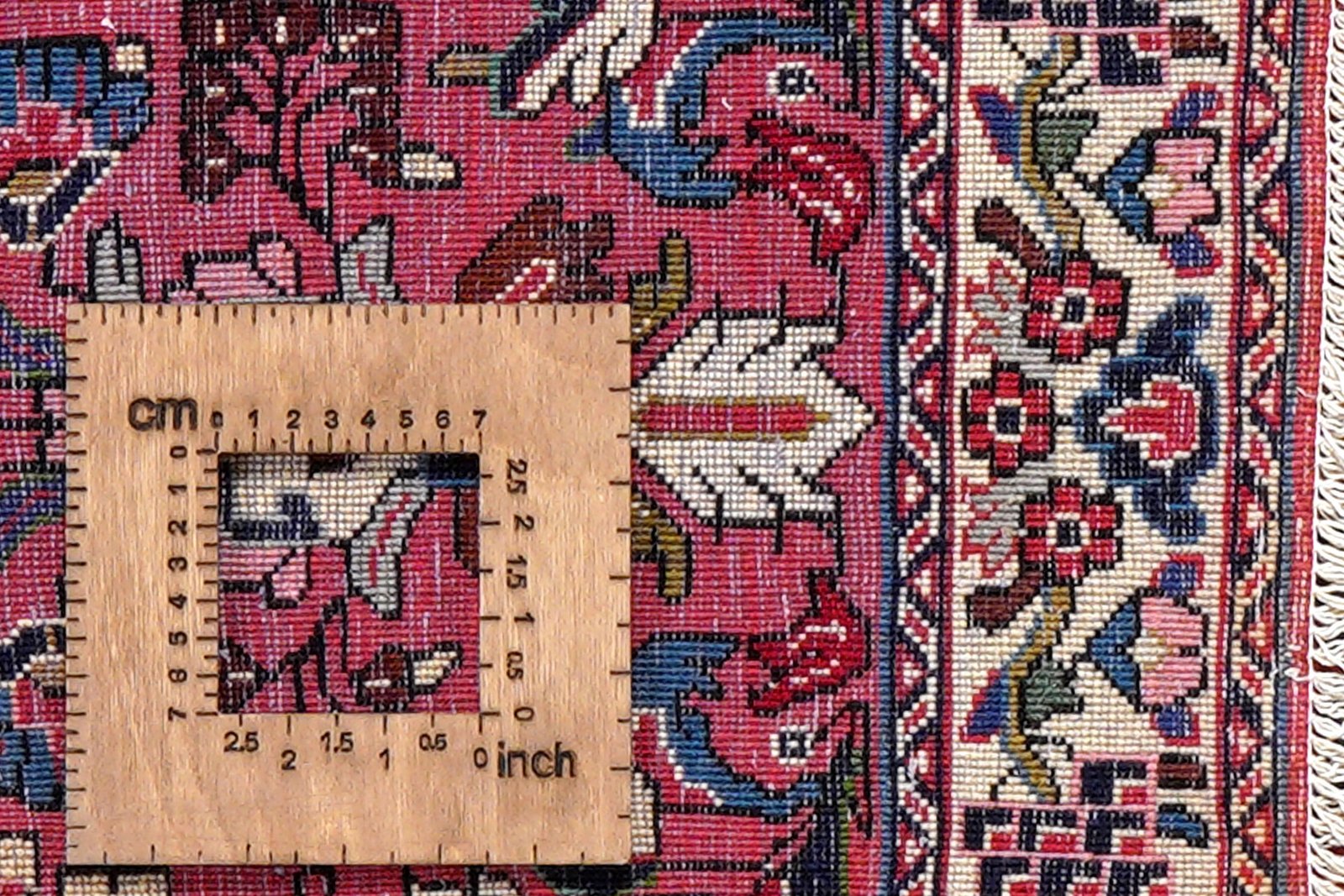 Sarough — Hand-knotted, 83x209 cm, Red, 100% Virgin Wool | View 8