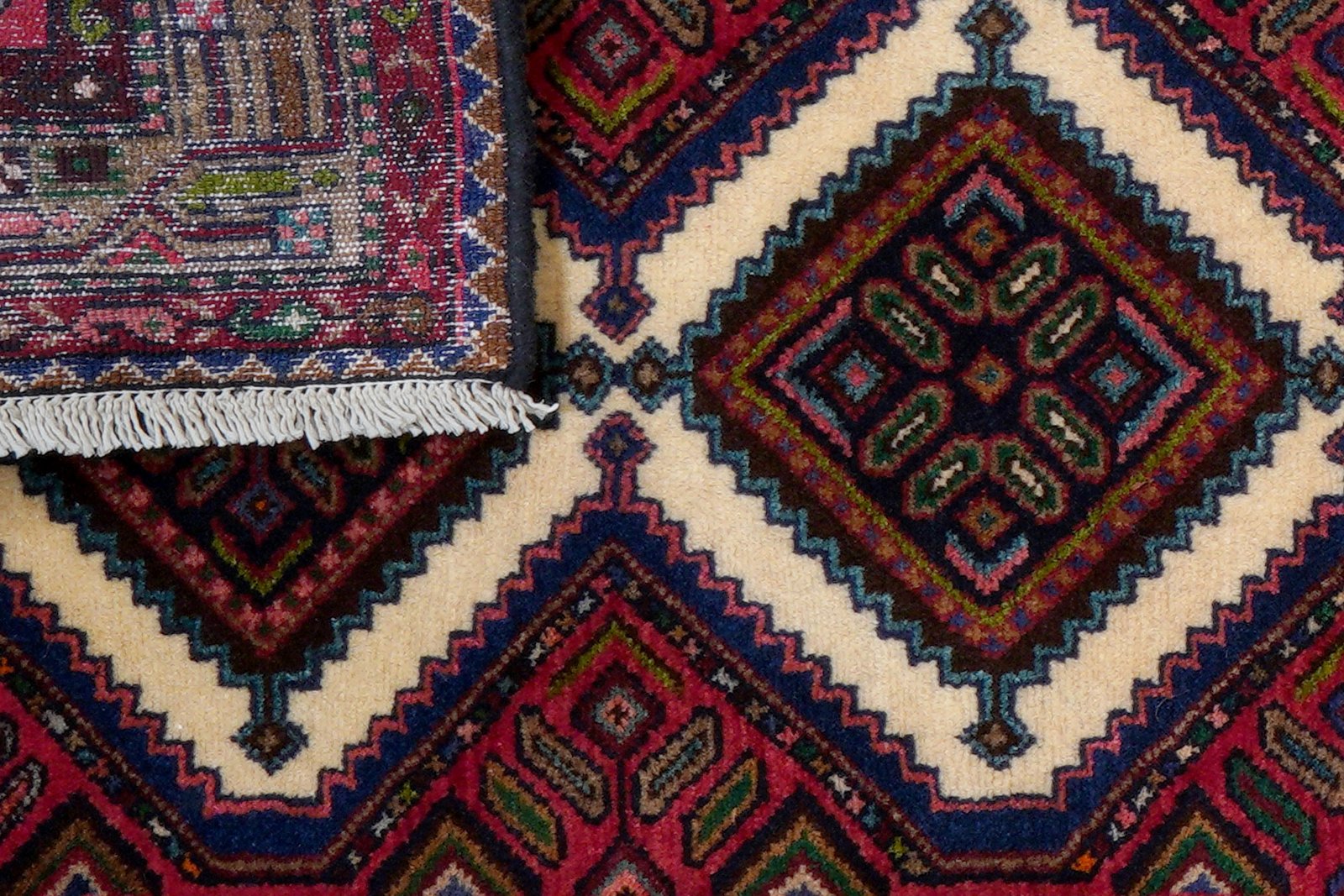 Zagheh — Hand-knotted, 84x310 cm, Beige, 100% Virgin Wool | View 7